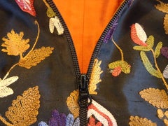Giuliana Cella Milan Embroidered Black Silk Jacket