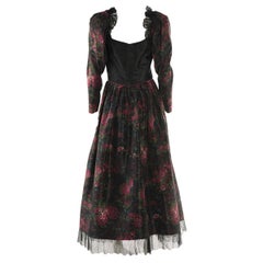 1970s Raffaella Curiel Milano Evening Gown