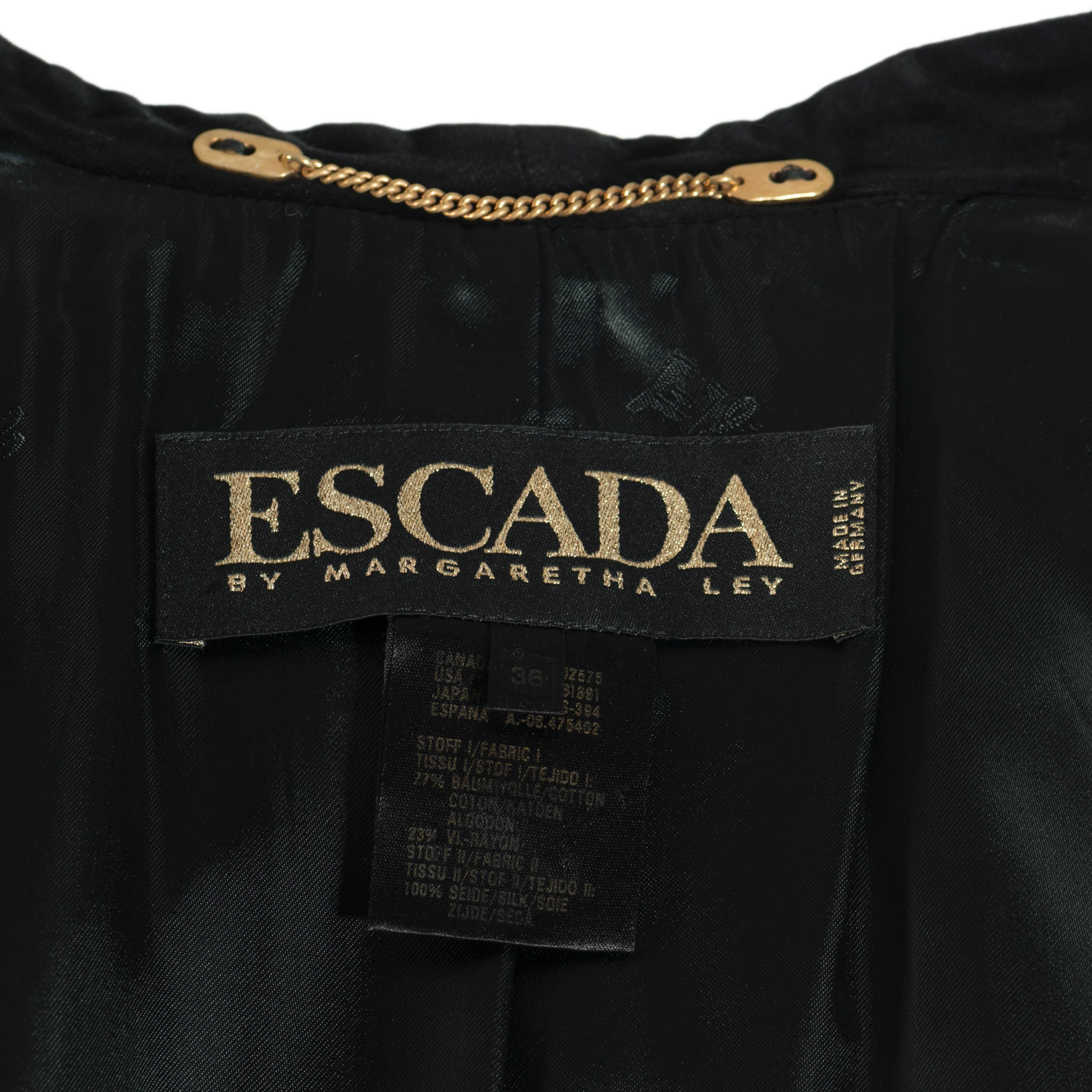 Beige Escada Pink Silk and Cotton Elegant Jacket