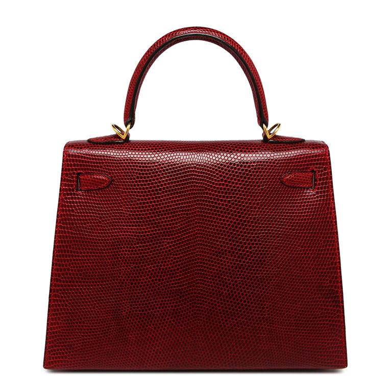 Hermes Kelly 25cm Bag Rouge Lizard Gold Hardware For Sale at 1stDibs hermes kelly 25 cm kelly rouge hermes 25cm kelly