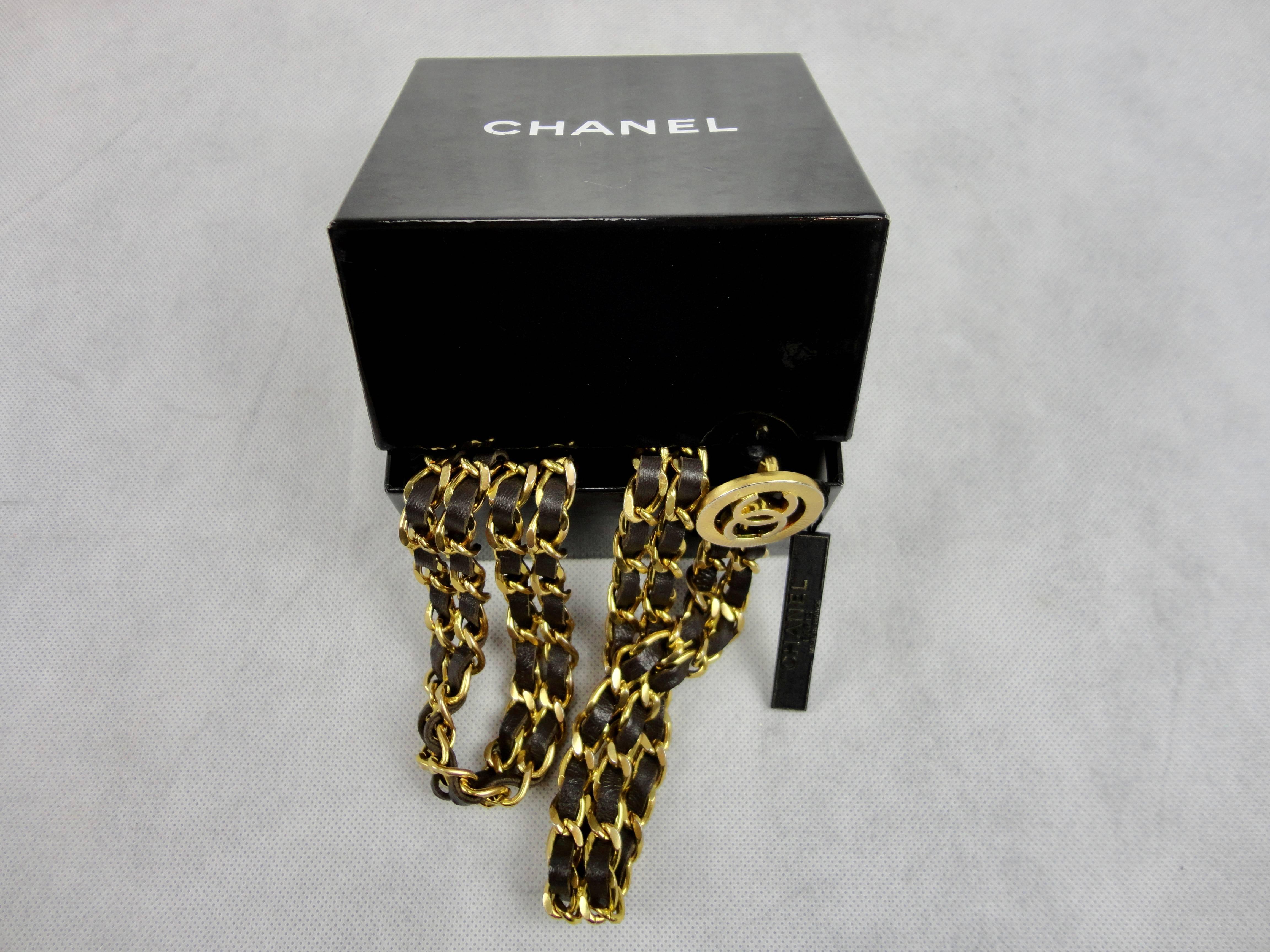 90´s Chanel Gold Chain Belt In Good Condition In Lisbon, PT