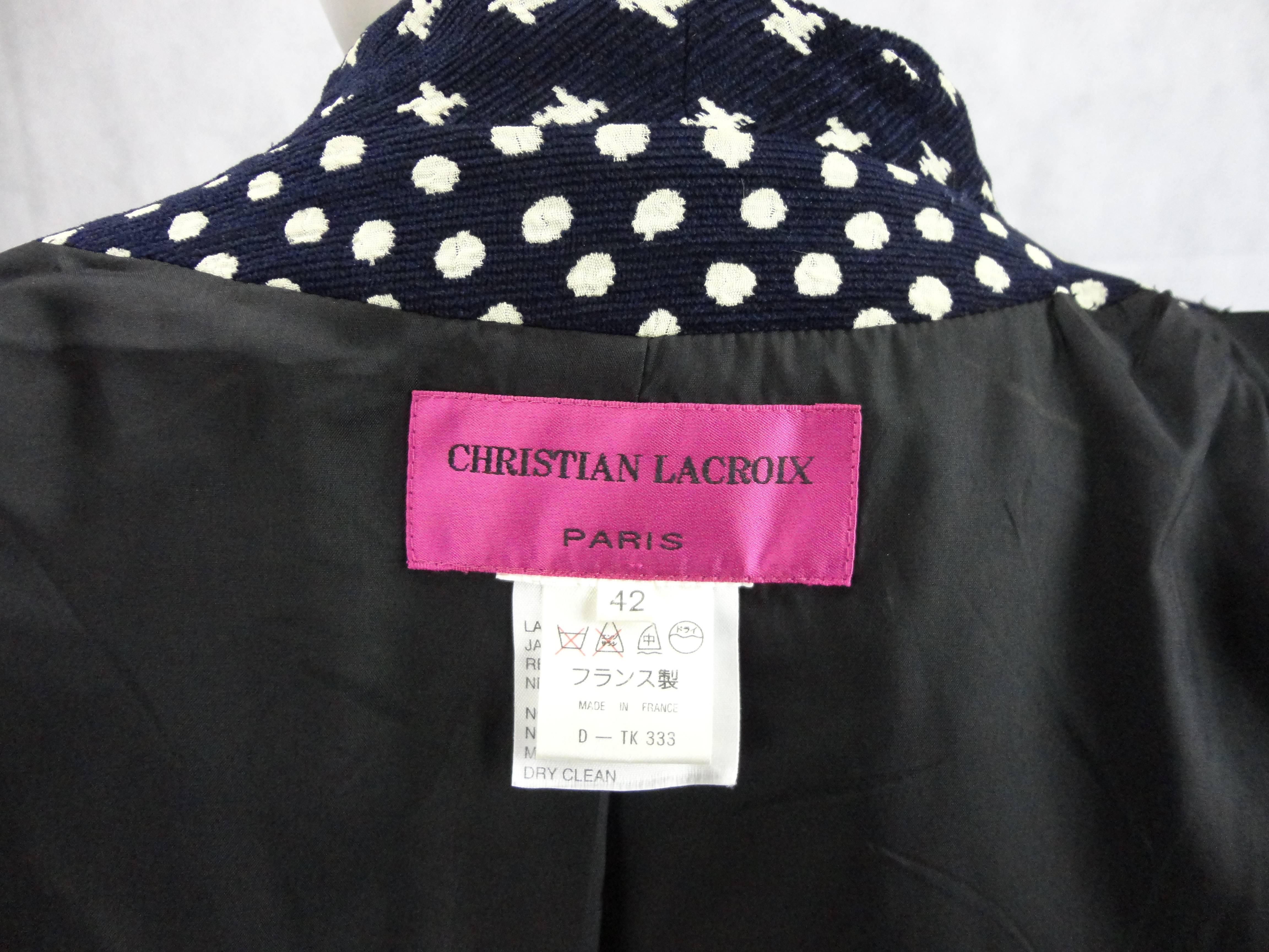 Vintage 1980s Christian Lacroix Multiprint Blazer 1