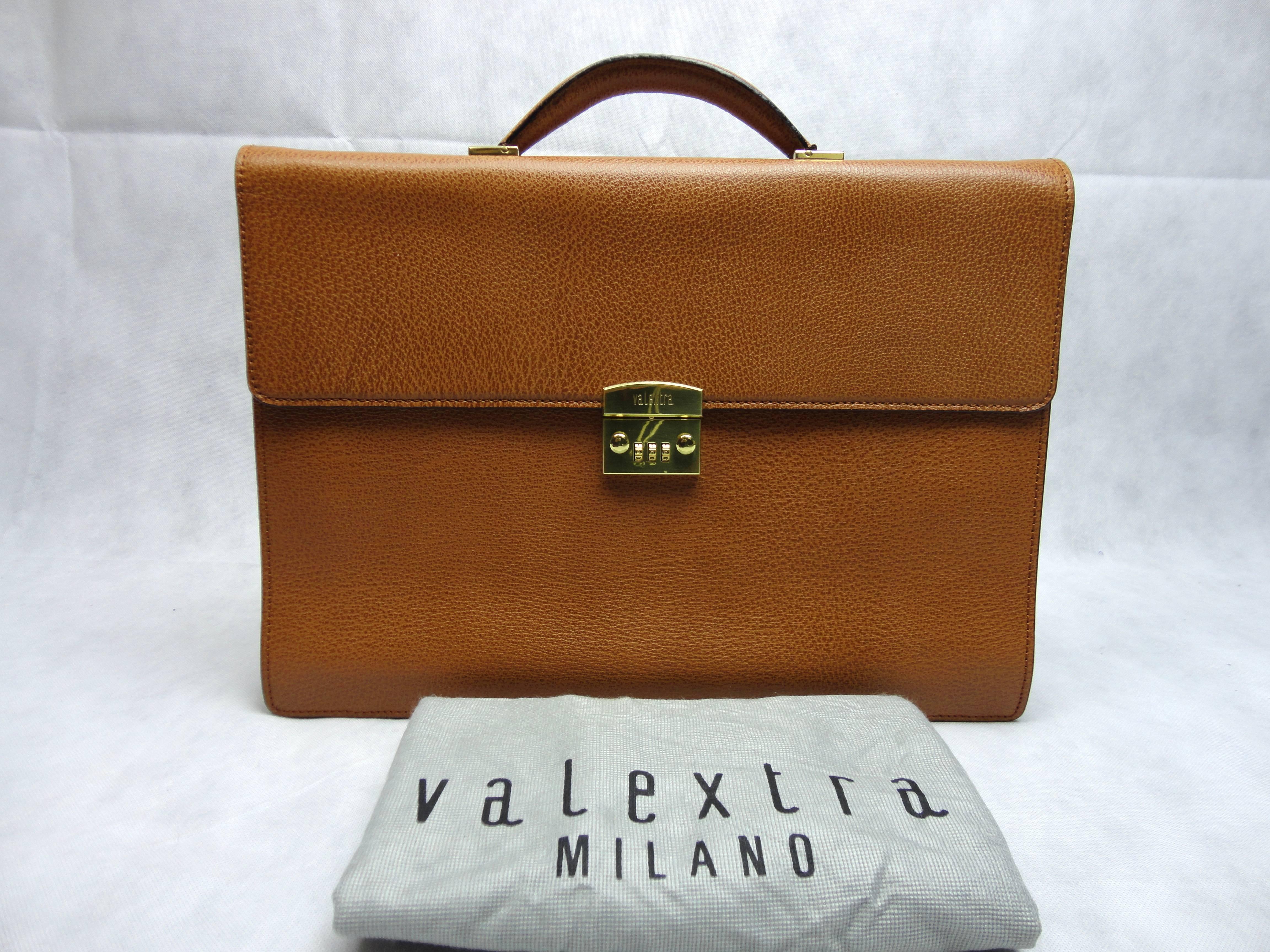 Valextra Three Gusset Briefcase 1