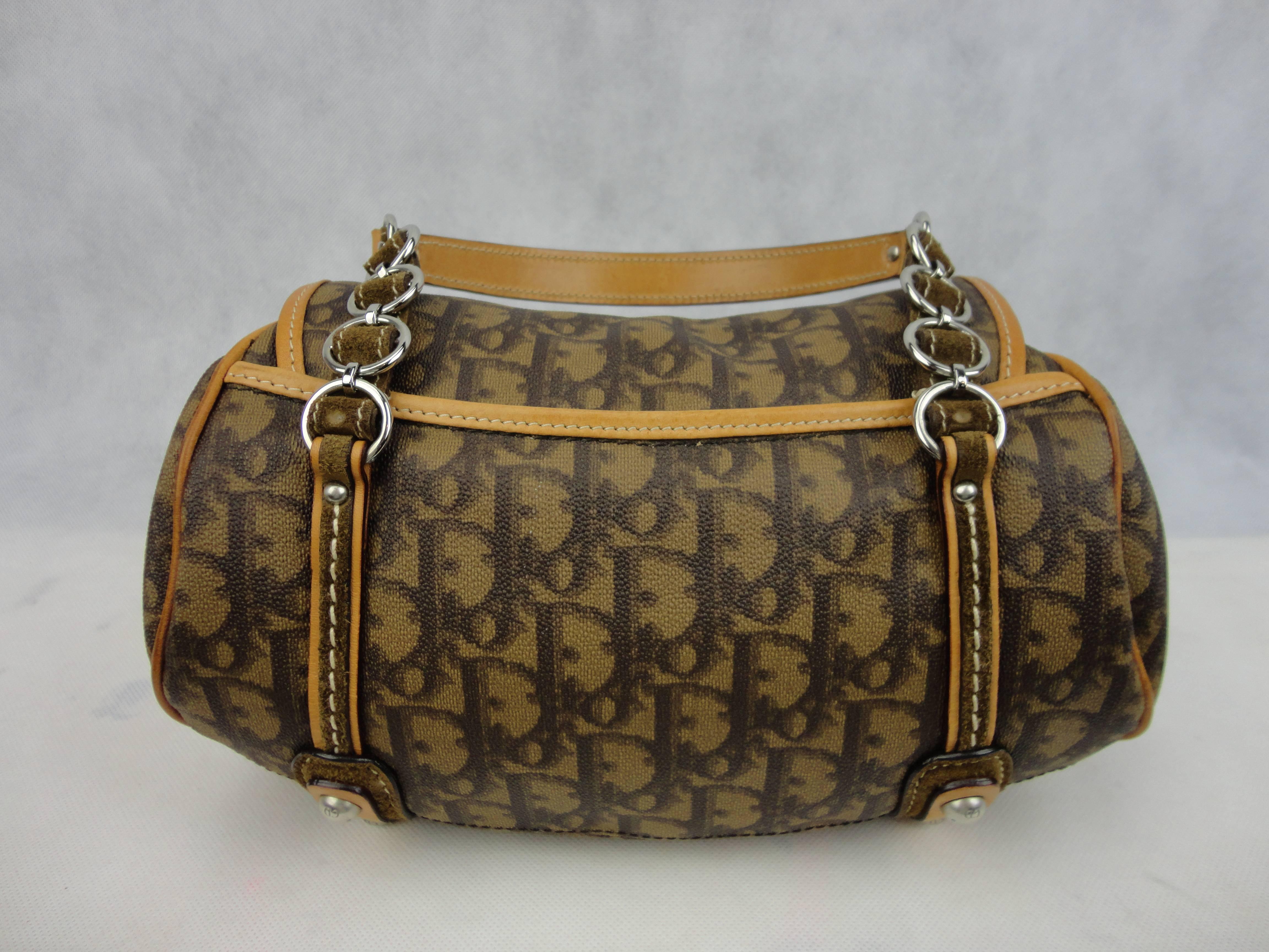Christian Dior Monogram Romantic Trotter Flap Bag 1