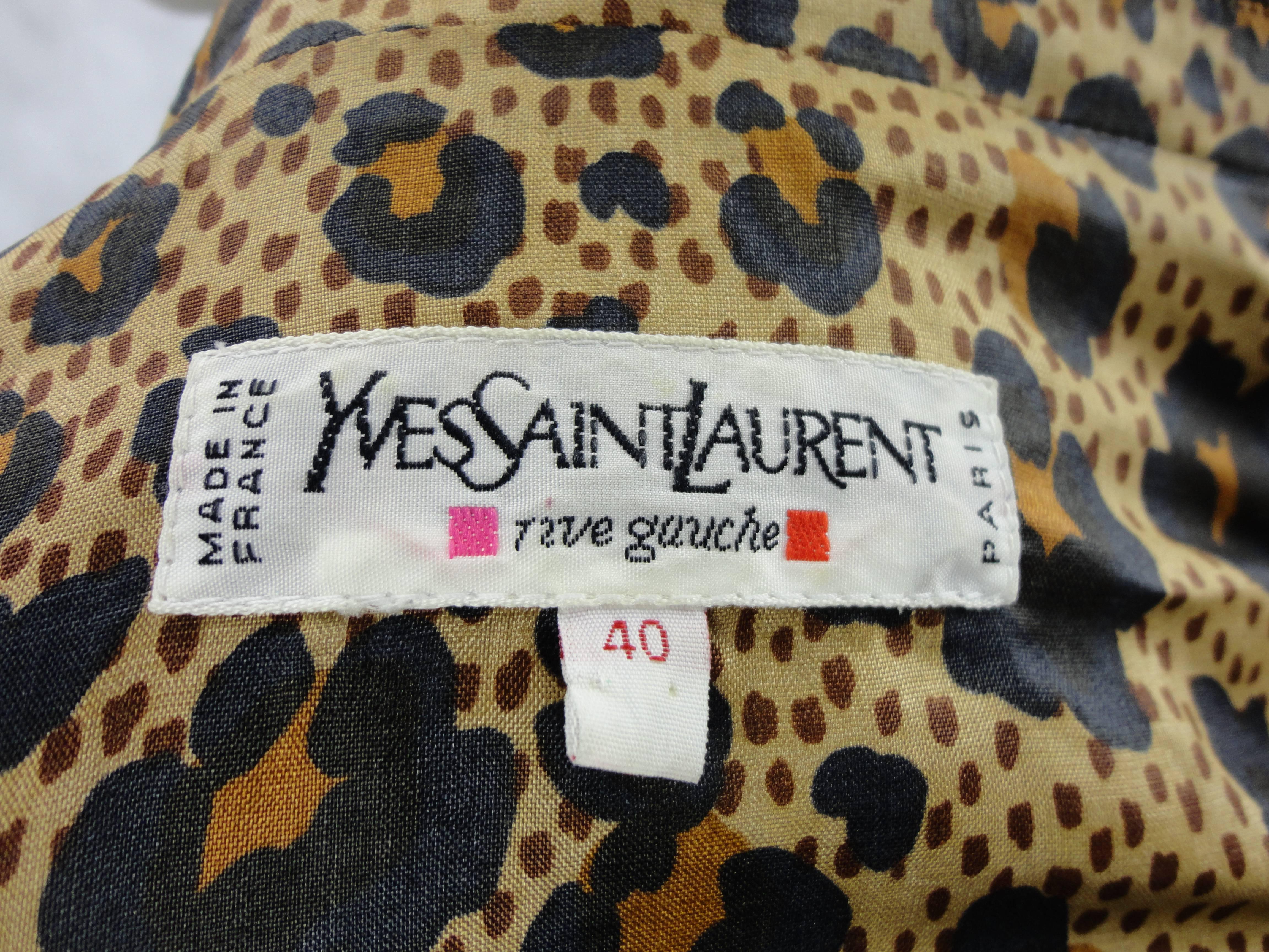 Brown Amazing Yves Saint Laurent Rive Gauche Jacket