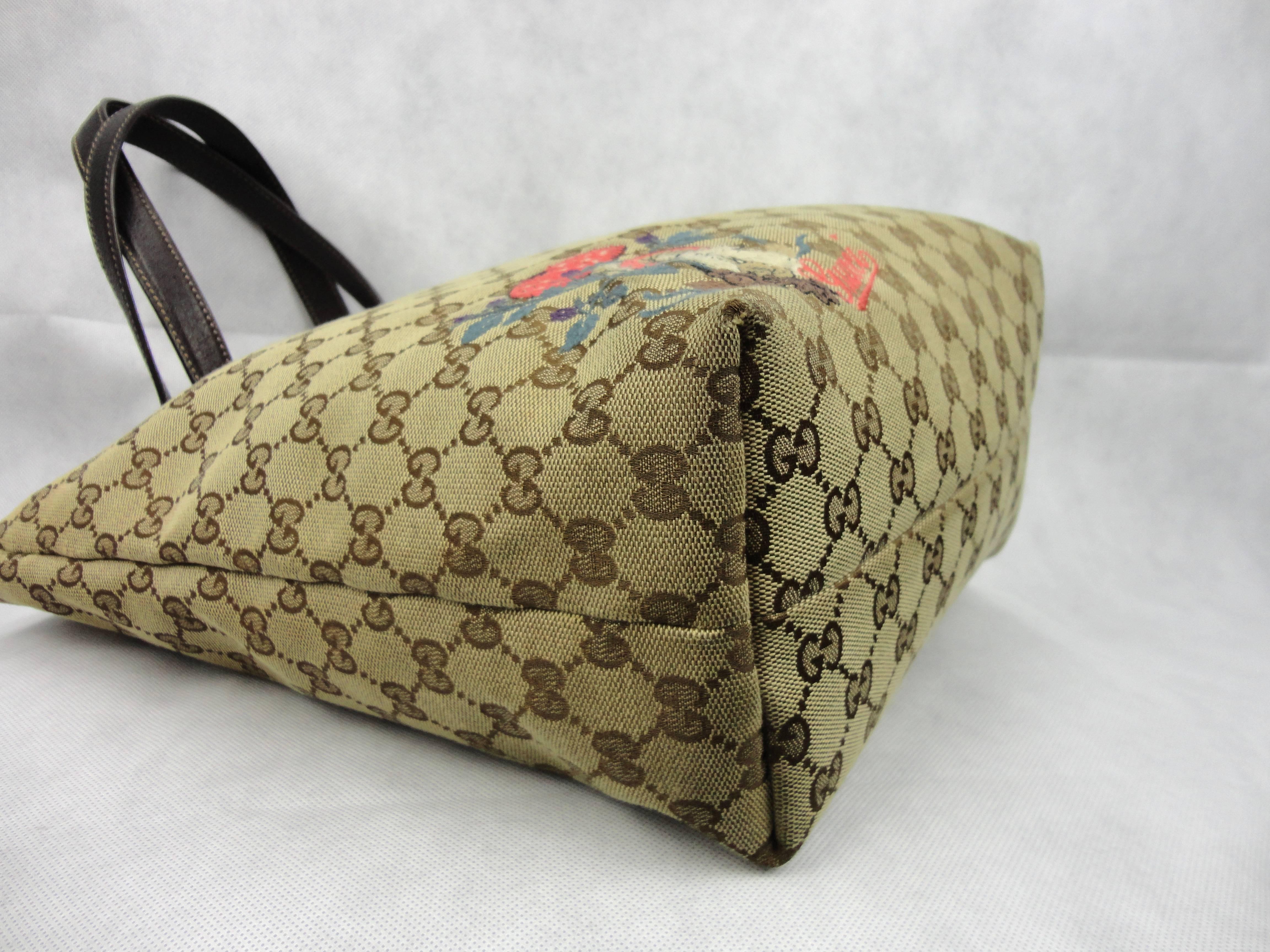 Brown Gucci Tote Mushroom Collection