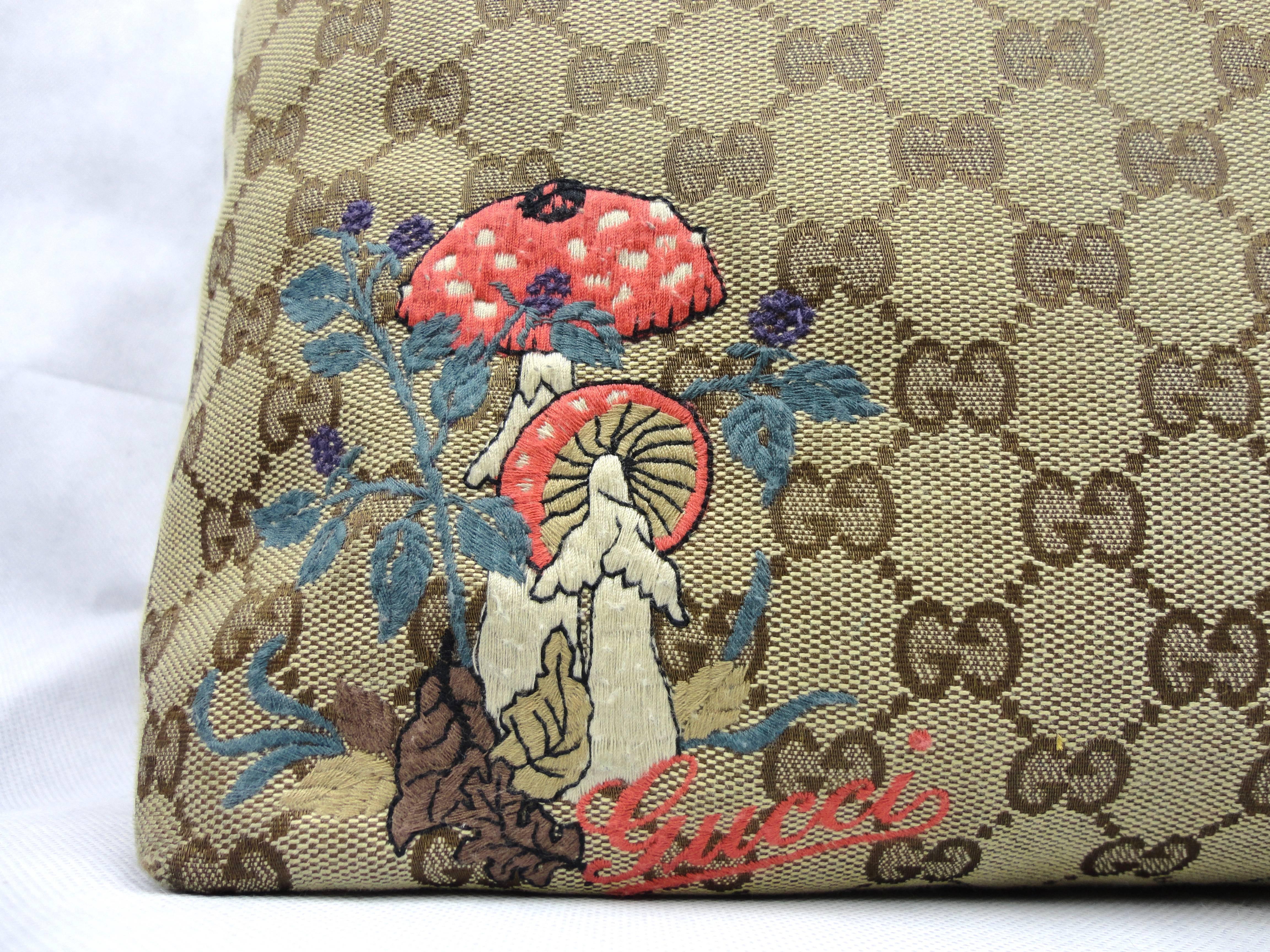 Gucci Tote Mushroom Collection In Good Condition In Lisbon, PT