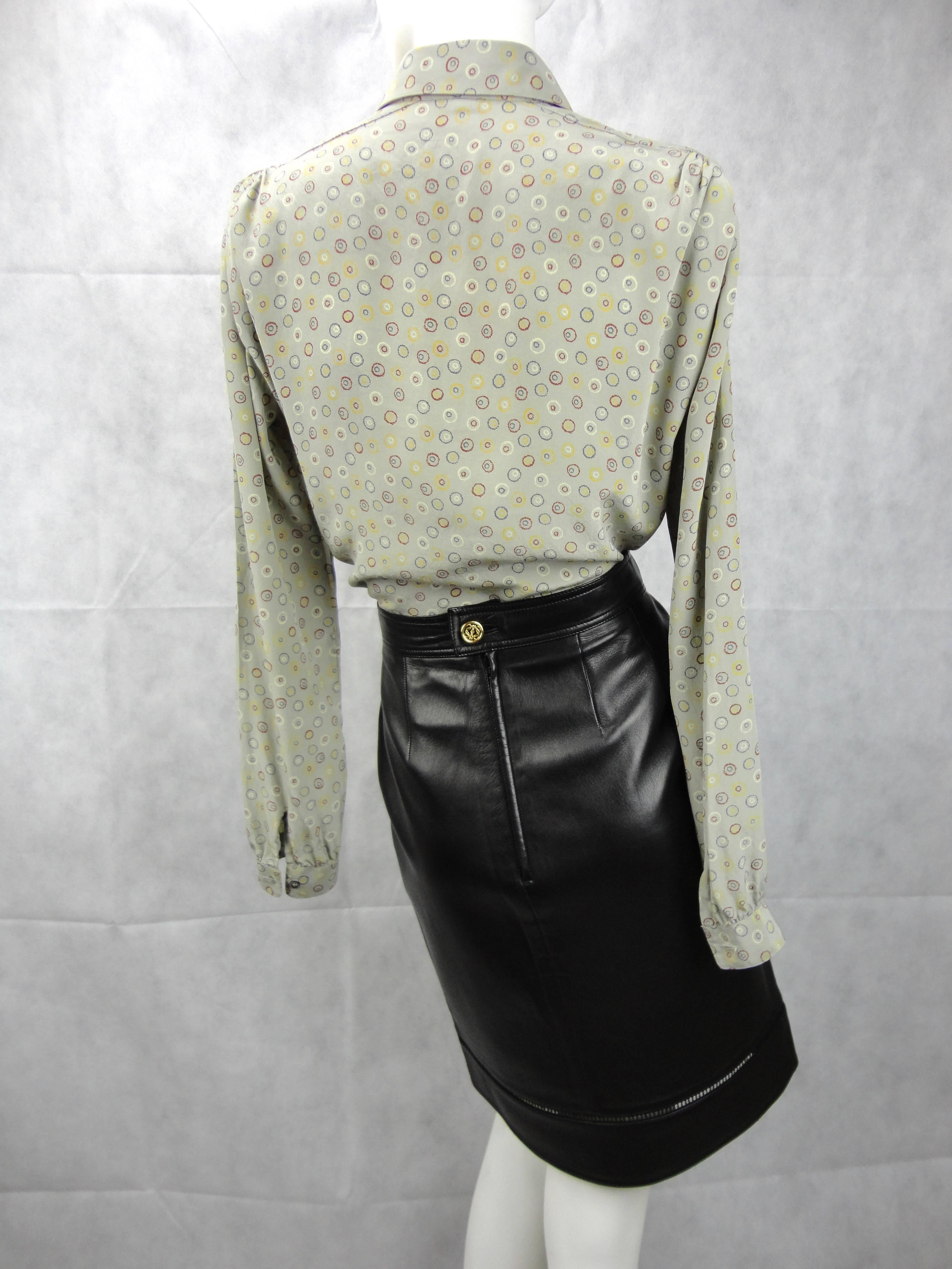 dior silk top