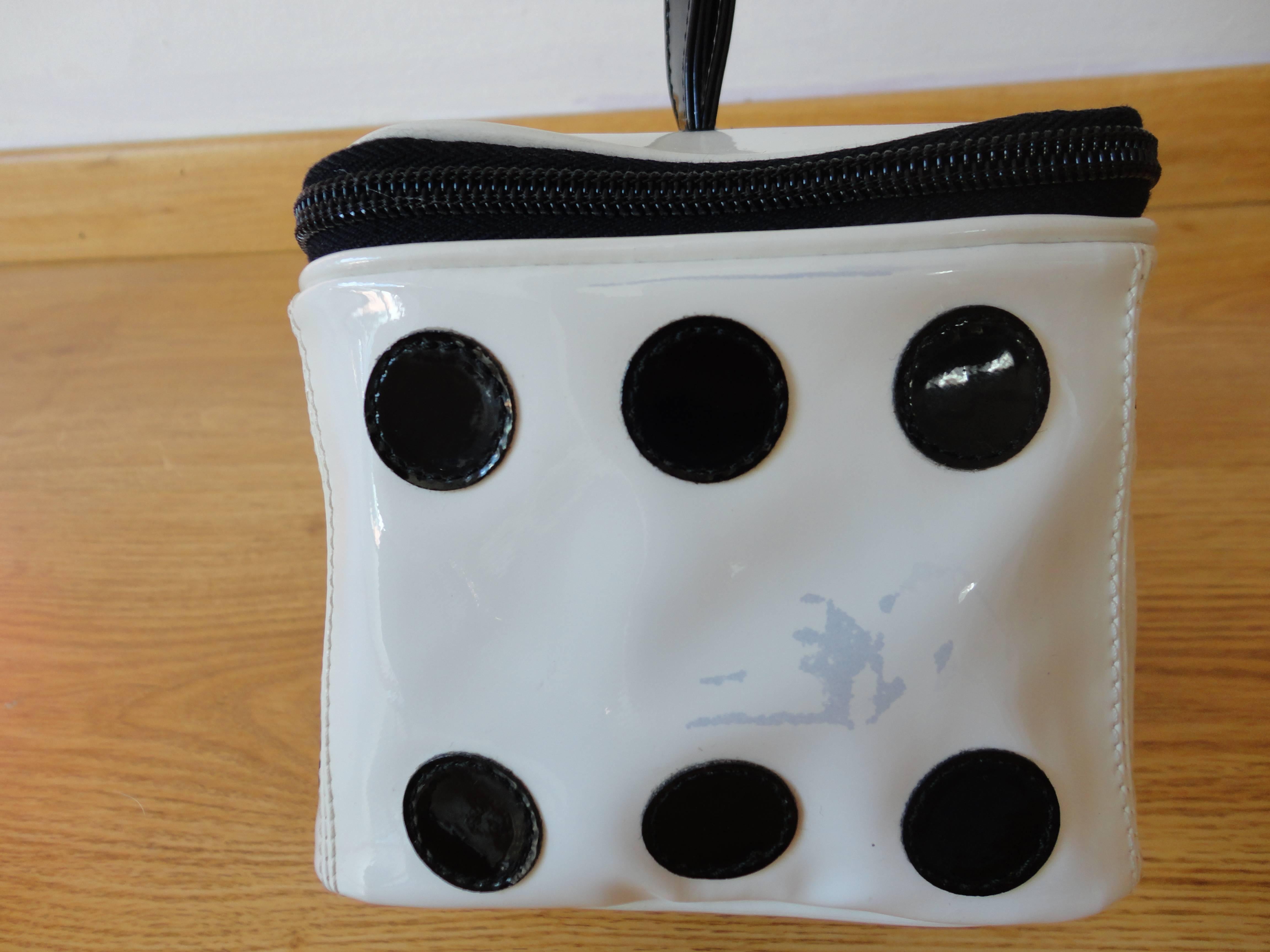 Vintage Moschino Dice Bag In Excellent Condition In Lisbon, PT