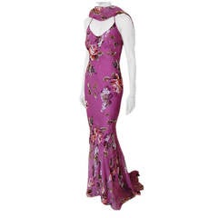 Vintage Dolce&Gabbana Gown Floral Print As Seen on Red Carpet