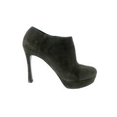 YVES SAINT LAURENT shoe Ankle boot dark green 6.5 divine