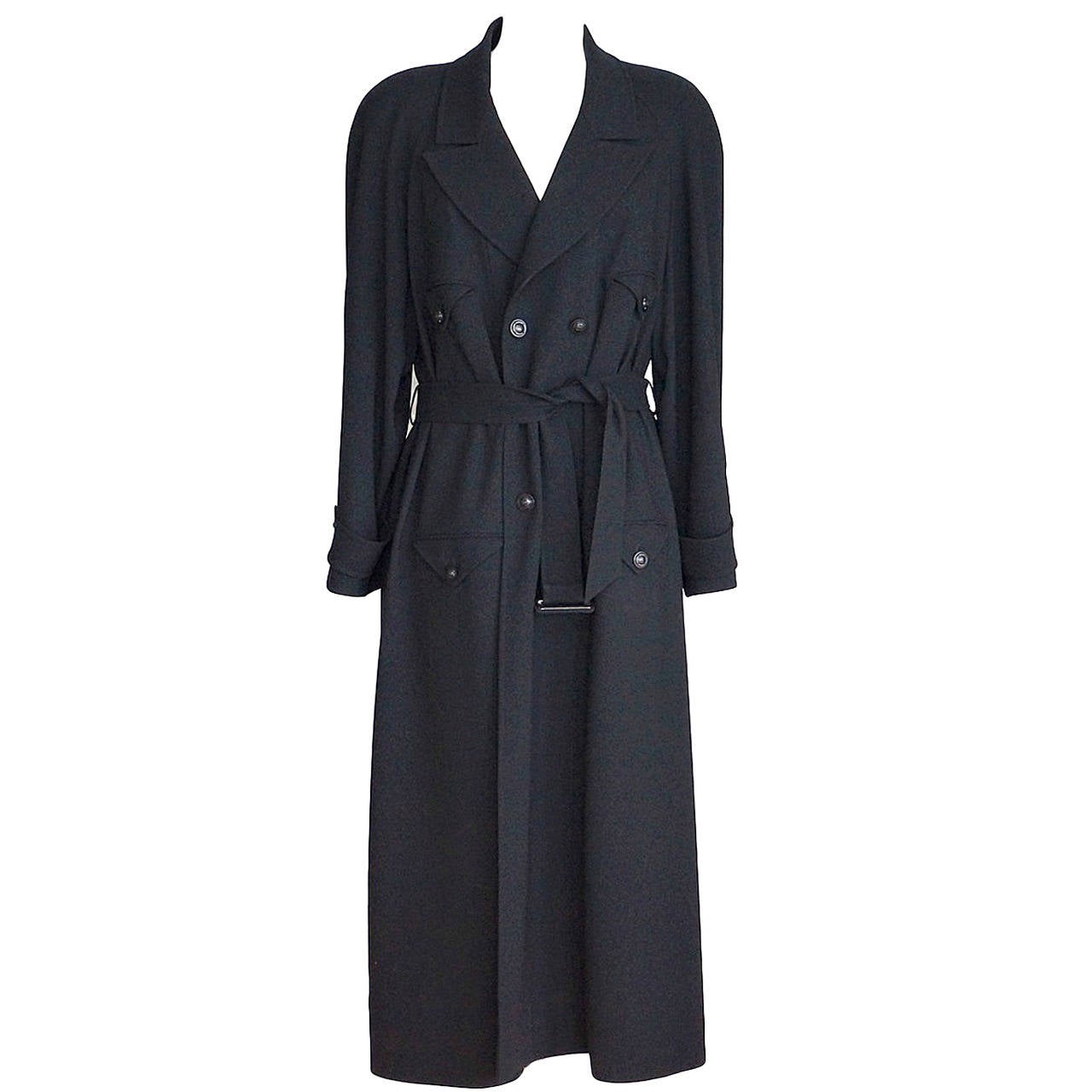 Chanel 97A Coat Trench Inspired Wool Chic 40 / 8