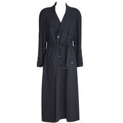 Vintage Chanel 97A Coat Trench Inspired Wool Chic 40 / 8