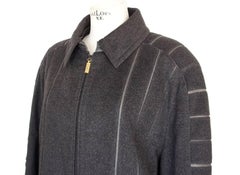 Zilli Men's Bomber Grey Cashmere Jacket  54