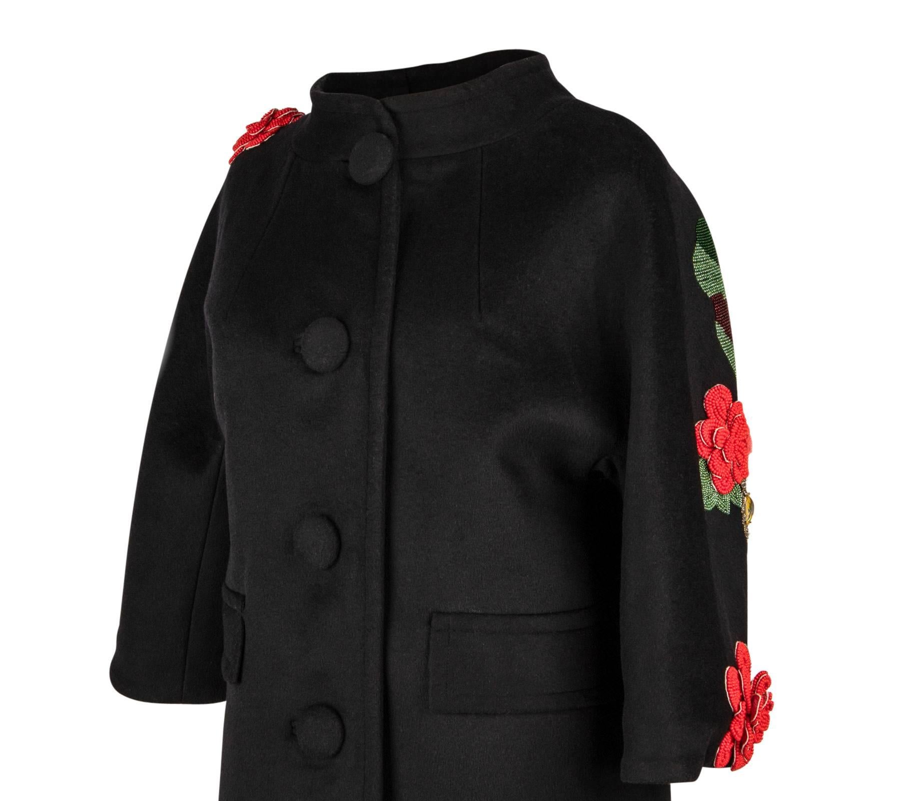 Women's Libertine Limited Edition Rear Skull Embellished Unisex Black Coat New S