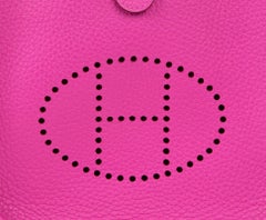 Hermes Evelyne III TPM Bag Magnolia Pink Crossbody Clemence Palladium