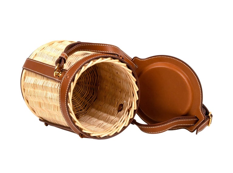 hermes wicker bag