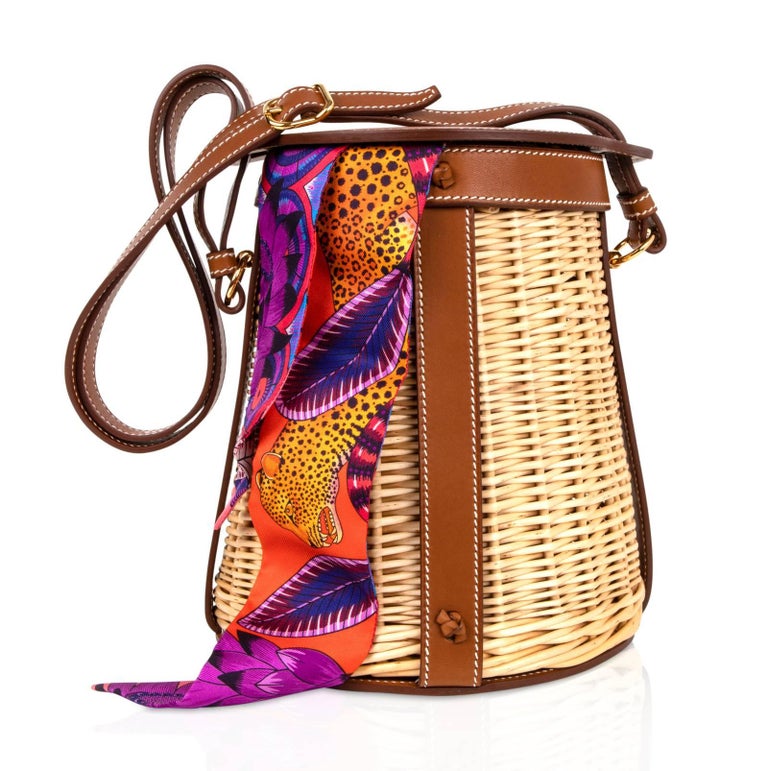 hermes wicker bag