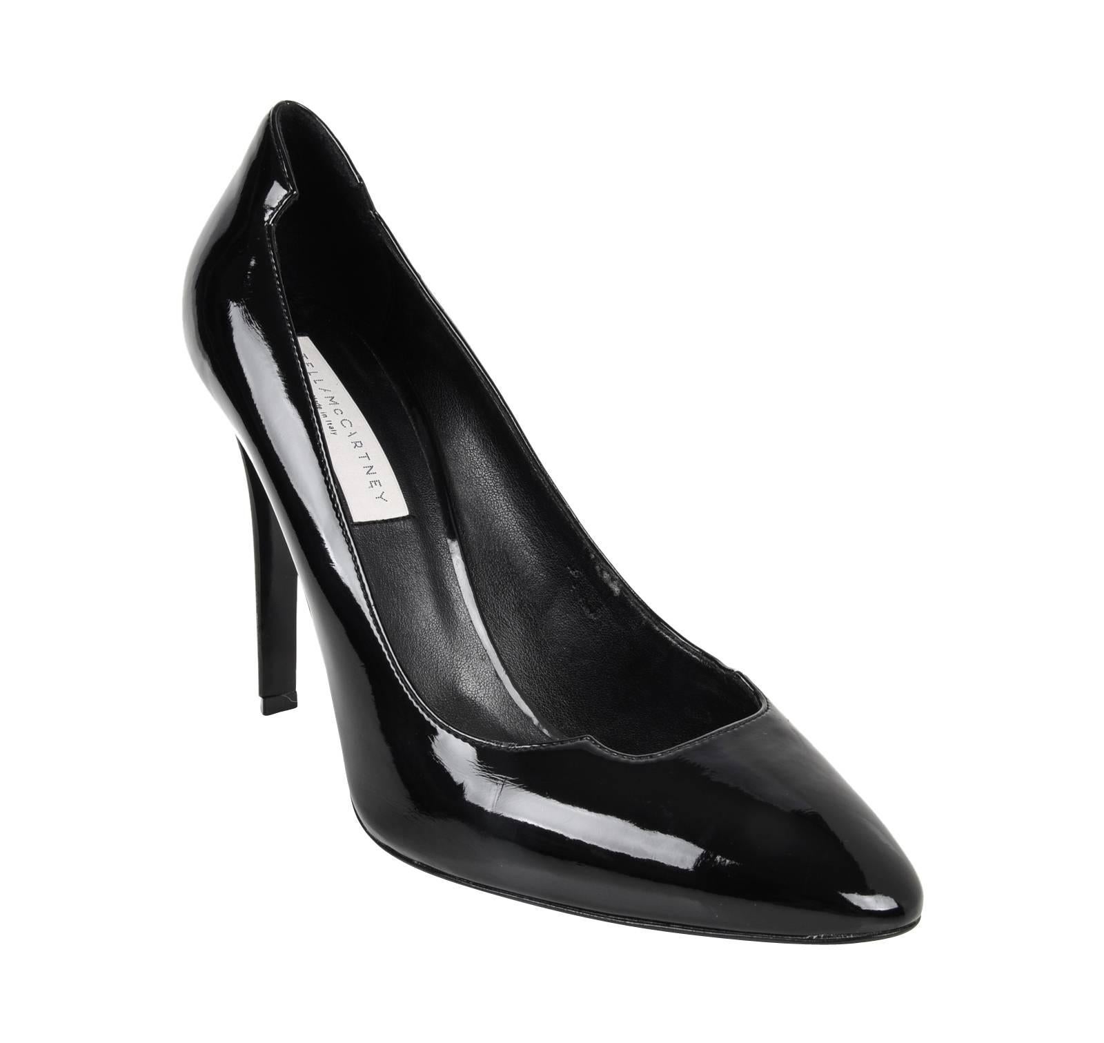 Stella McCartney Shoe Black Patent Leather Morgana Pump 40 / 10 New 1