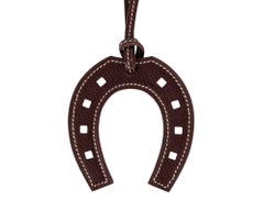 Hermes Bag Charm Paddock Fer A Cheval Horseshoe Rich Brown New w/ Box