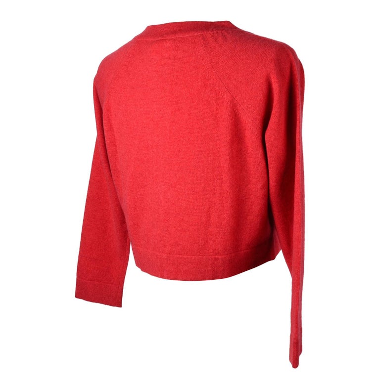 Chanel Cardigan Raspberry Pink Cashmere Cropped 40 / 8 at 1stDibs ...