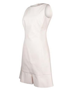 Christian Dior Dress Blush Pink Sheath Ruffle Hem 6 Mint