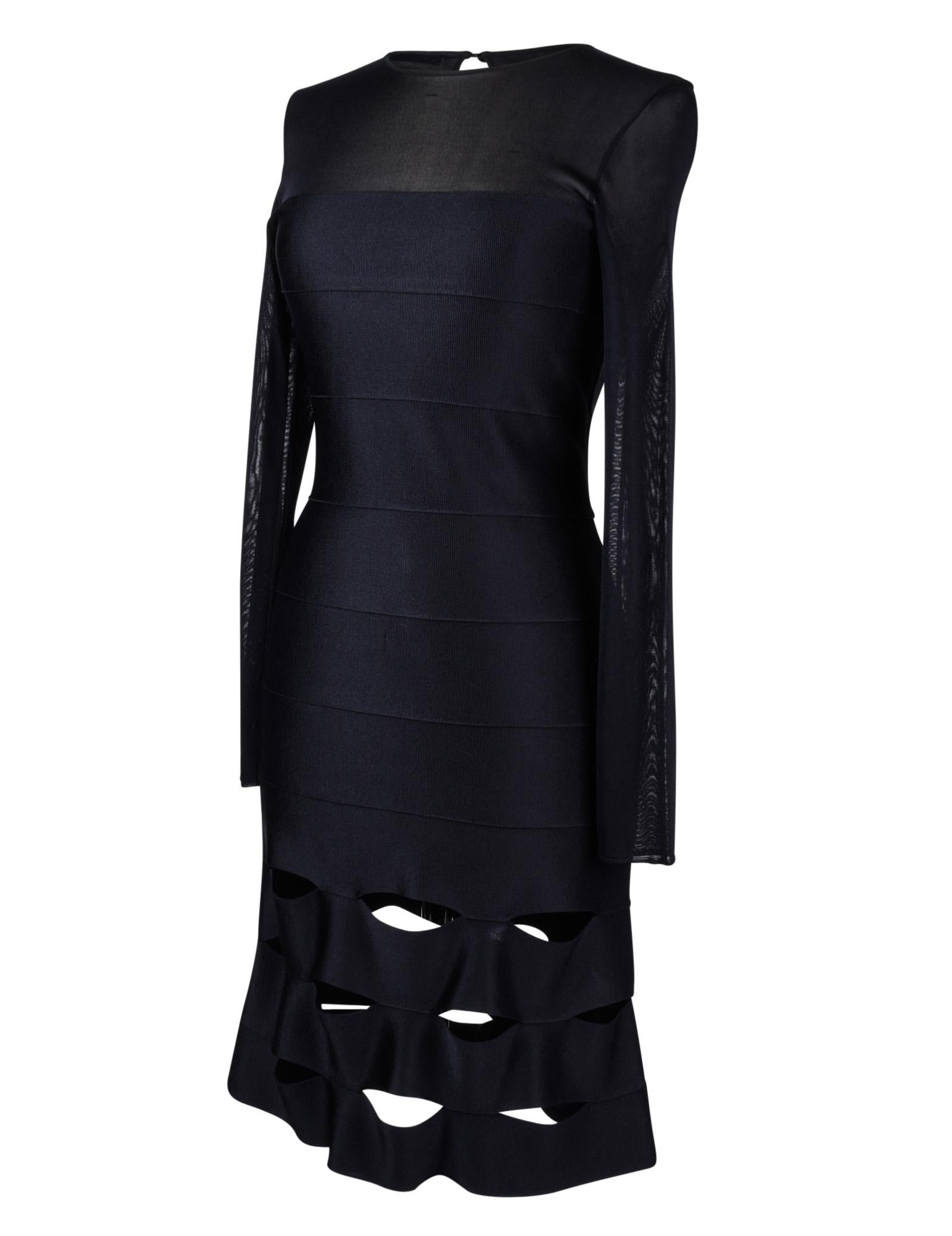 Women's Christian Dior Dress Black Bandage and Mesh 40 / 8