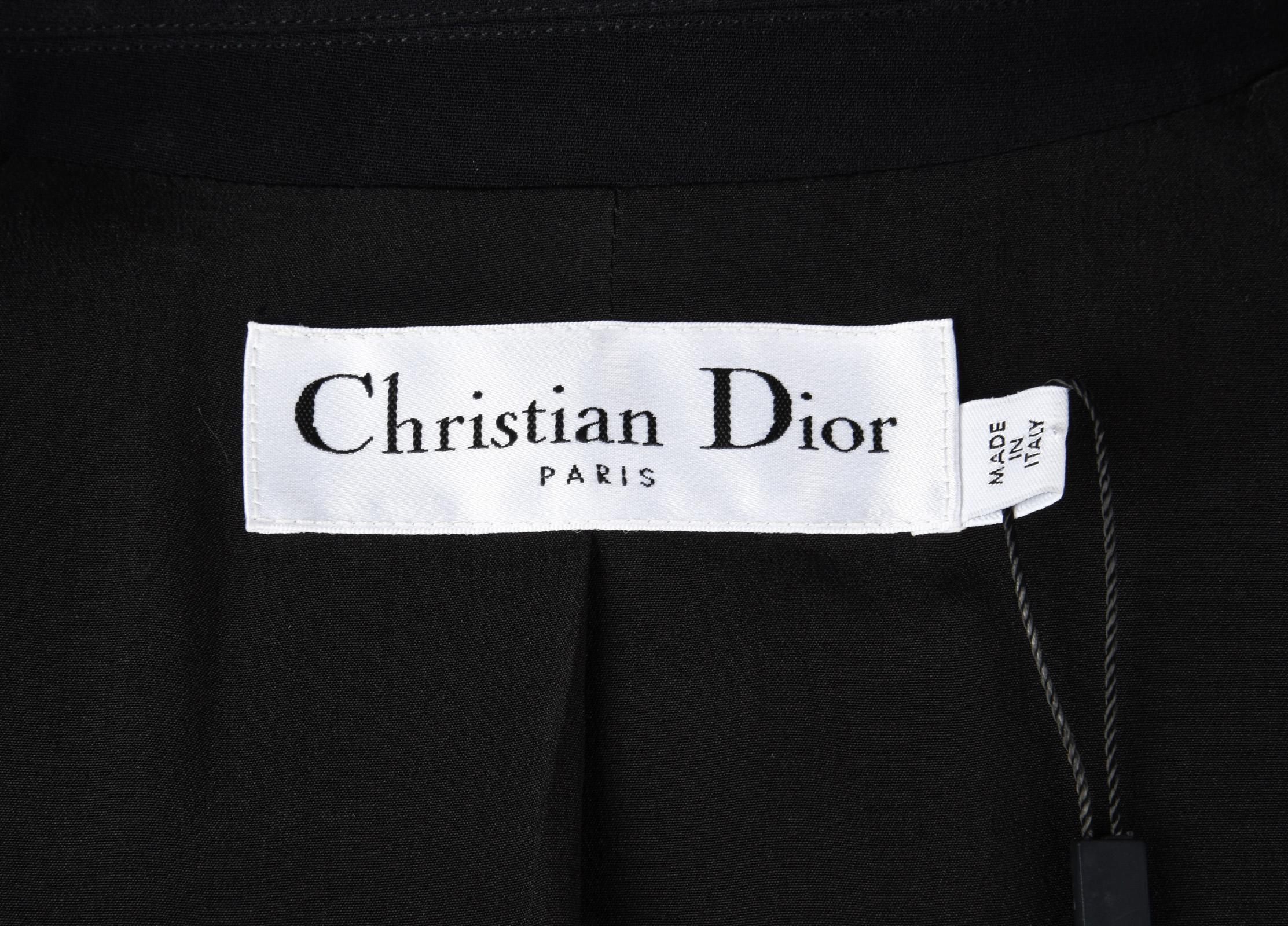 Christian Dior Jacket Classic Tuxedo Black fits 6 to 8 New 3
