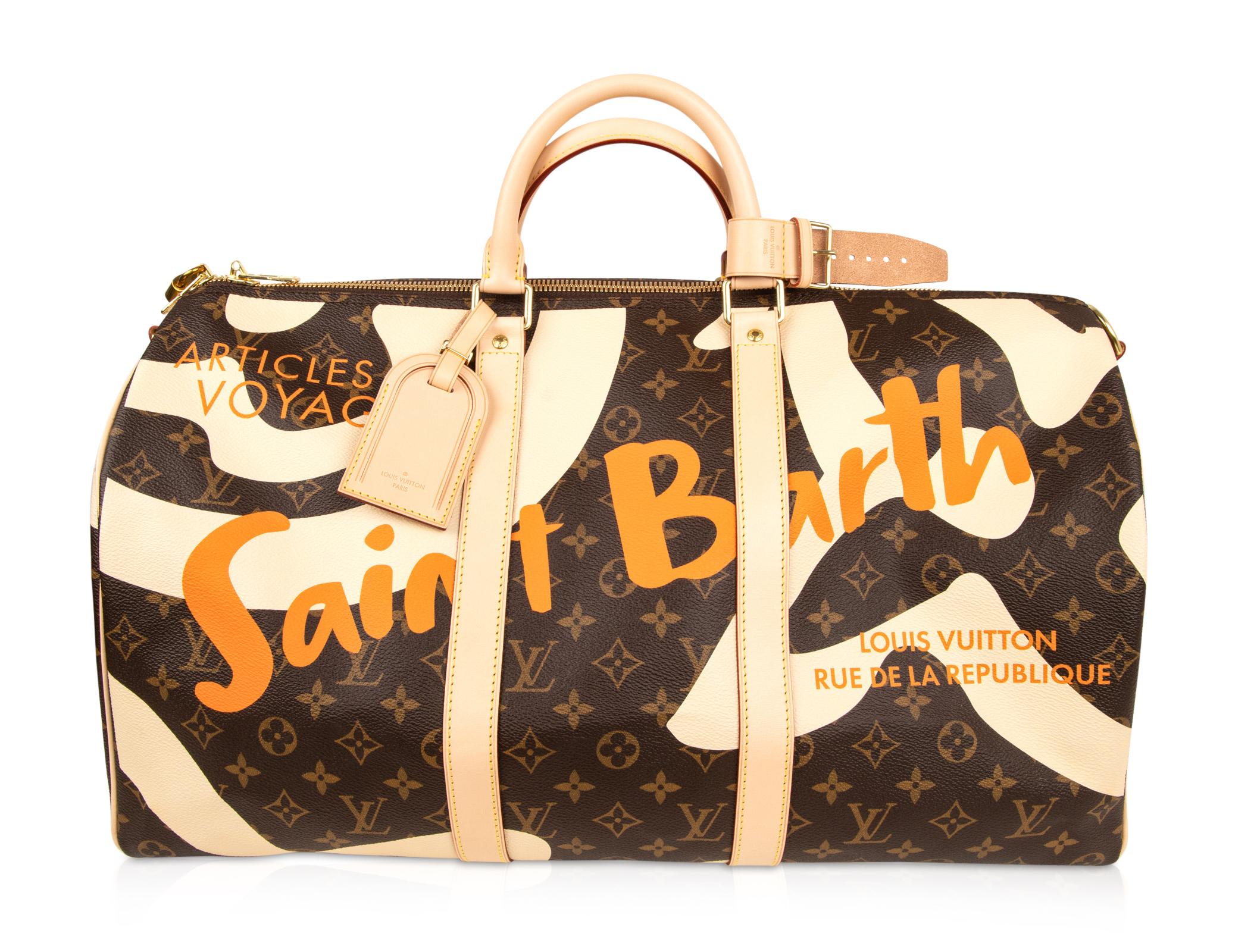 Louis Vuitton Bag Monogram Keepall Bandouliere Saint Barth Limited Edition 50 3