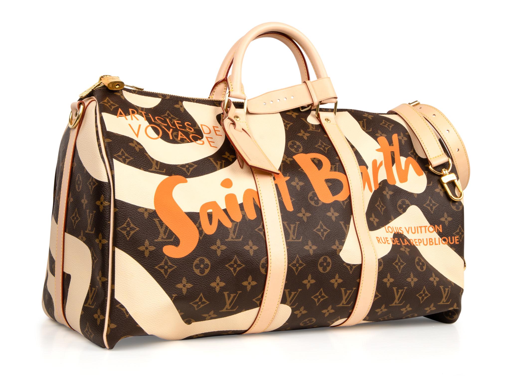 Louis Vuitton Bag Monogram Keepall Bandouliere Saint Barth Limited Edition 50 2