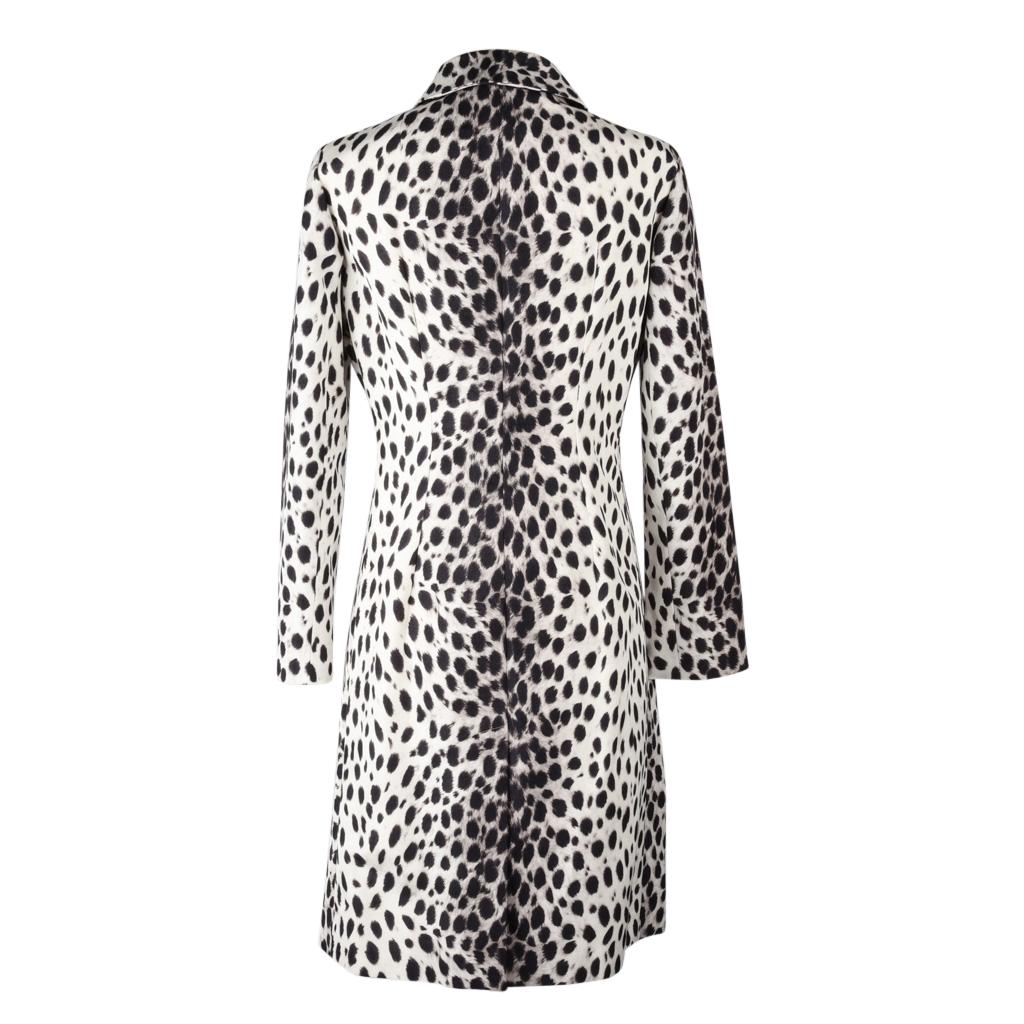 Christian Dior Coat Light Spring Leopard Print fits 8 1