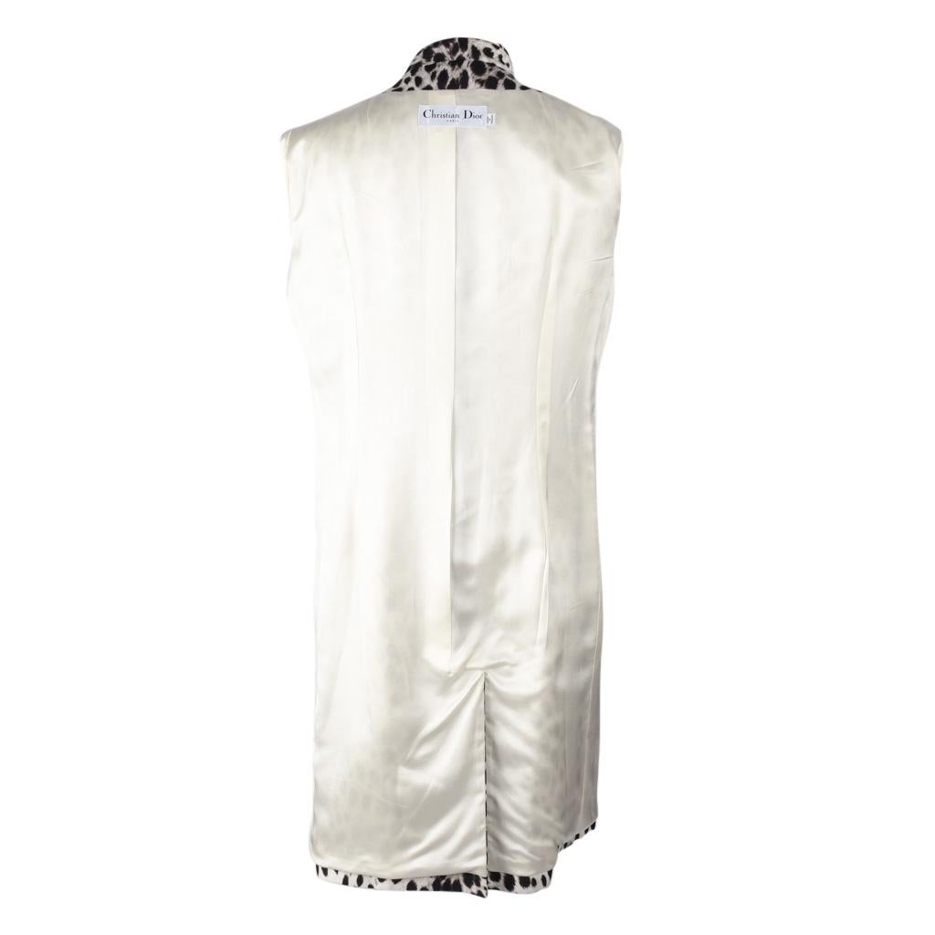 Christian Dior Coat Light Spring Leopard Print fits 8 3