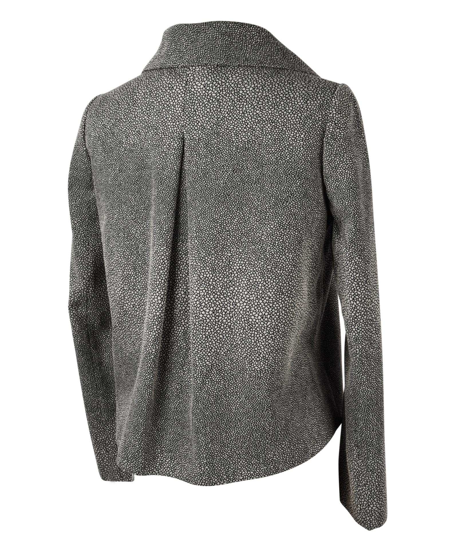 Giorgio Armani Jacket Unique Stingray Print Black / Gray 38 / 6 New 5