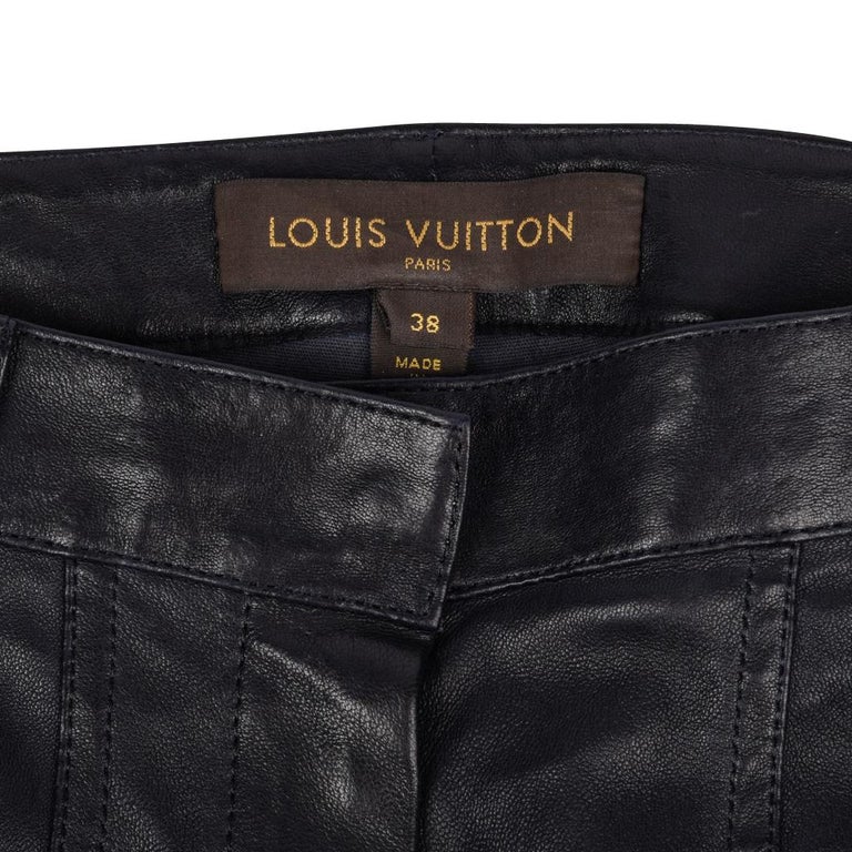 Leather trousers Louis Vuitton Multicolour size 38 FR in Leather