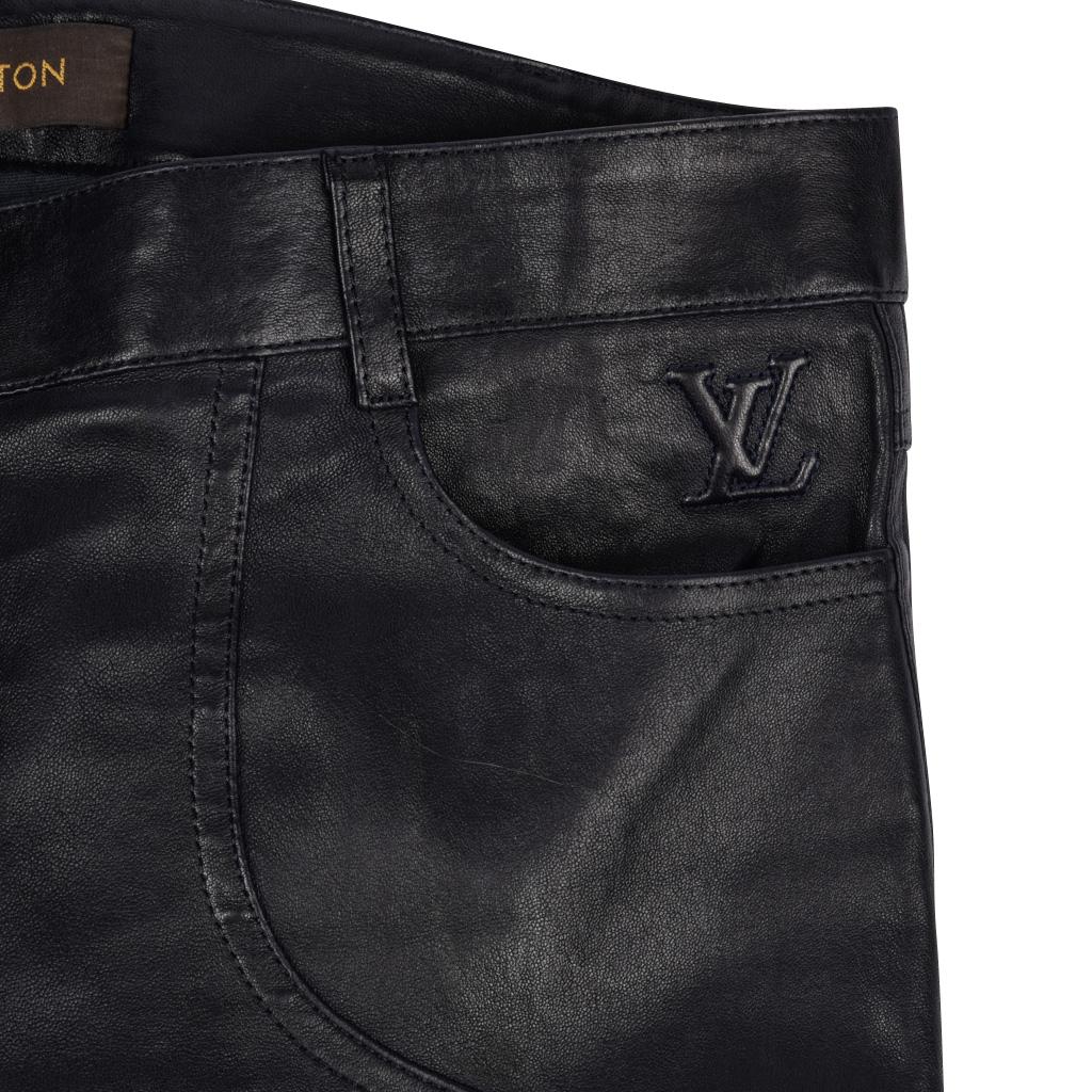 louis vuitton leather pants