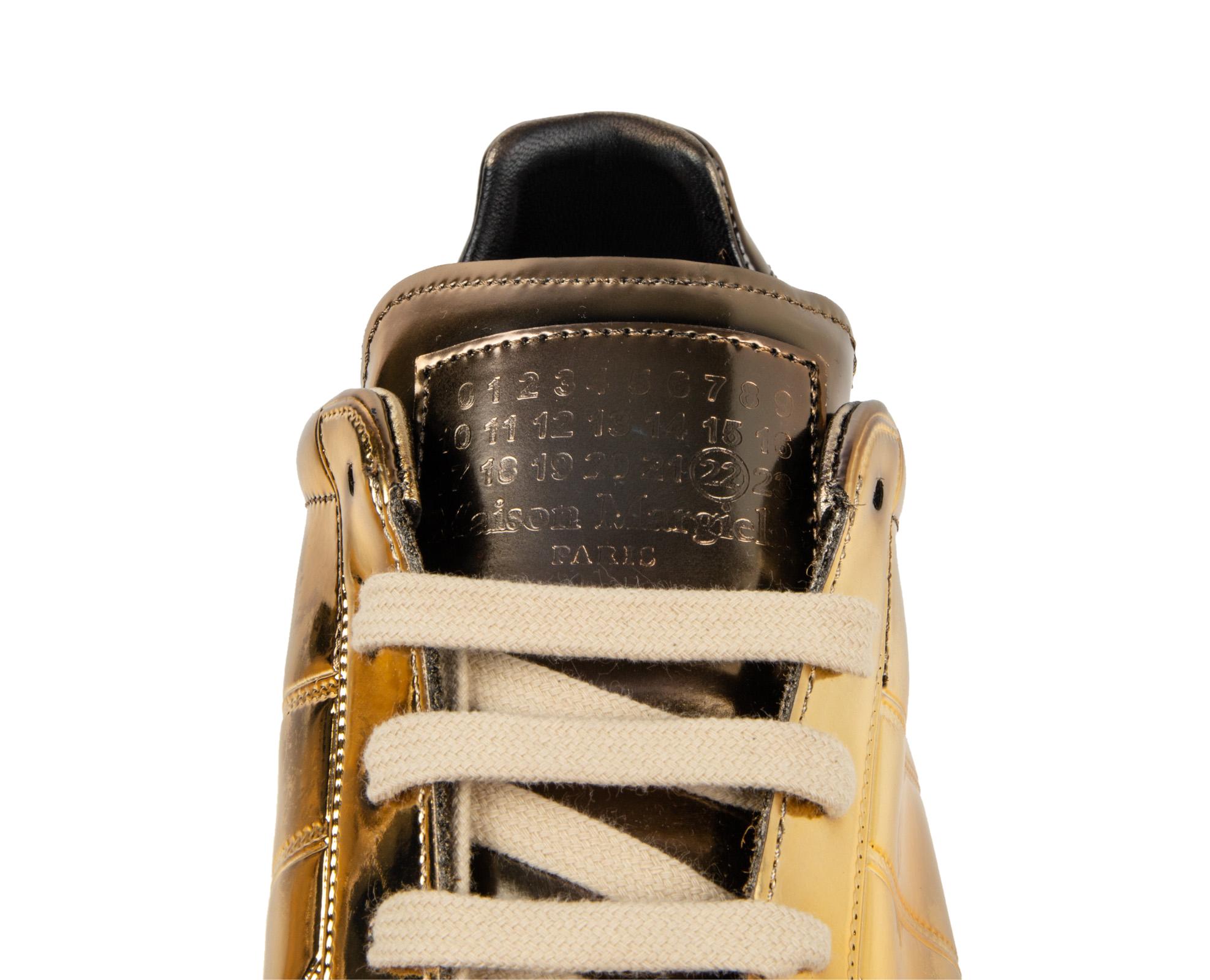 Maison Martin Margiela Men's Sneaker Gold Ombre Limited Edition 43 In New Condition For Sale In Miami, FL