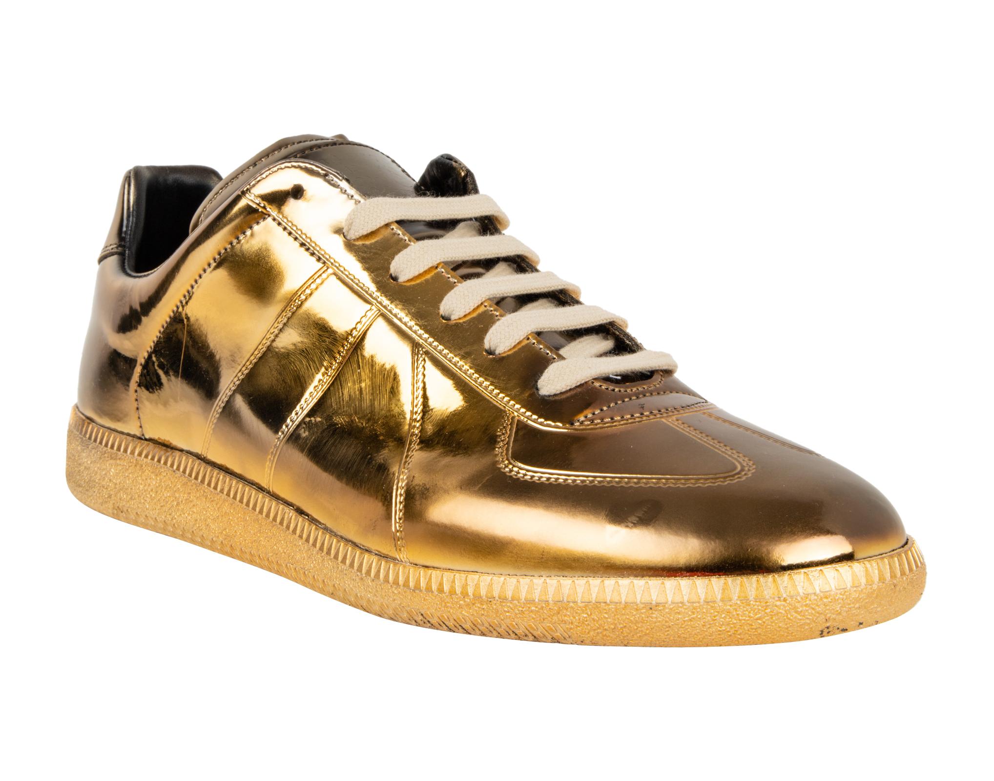 Beige Maison Martin Margiela Men's Sneaker Gold Ombre Limited Edition 43 For Sale