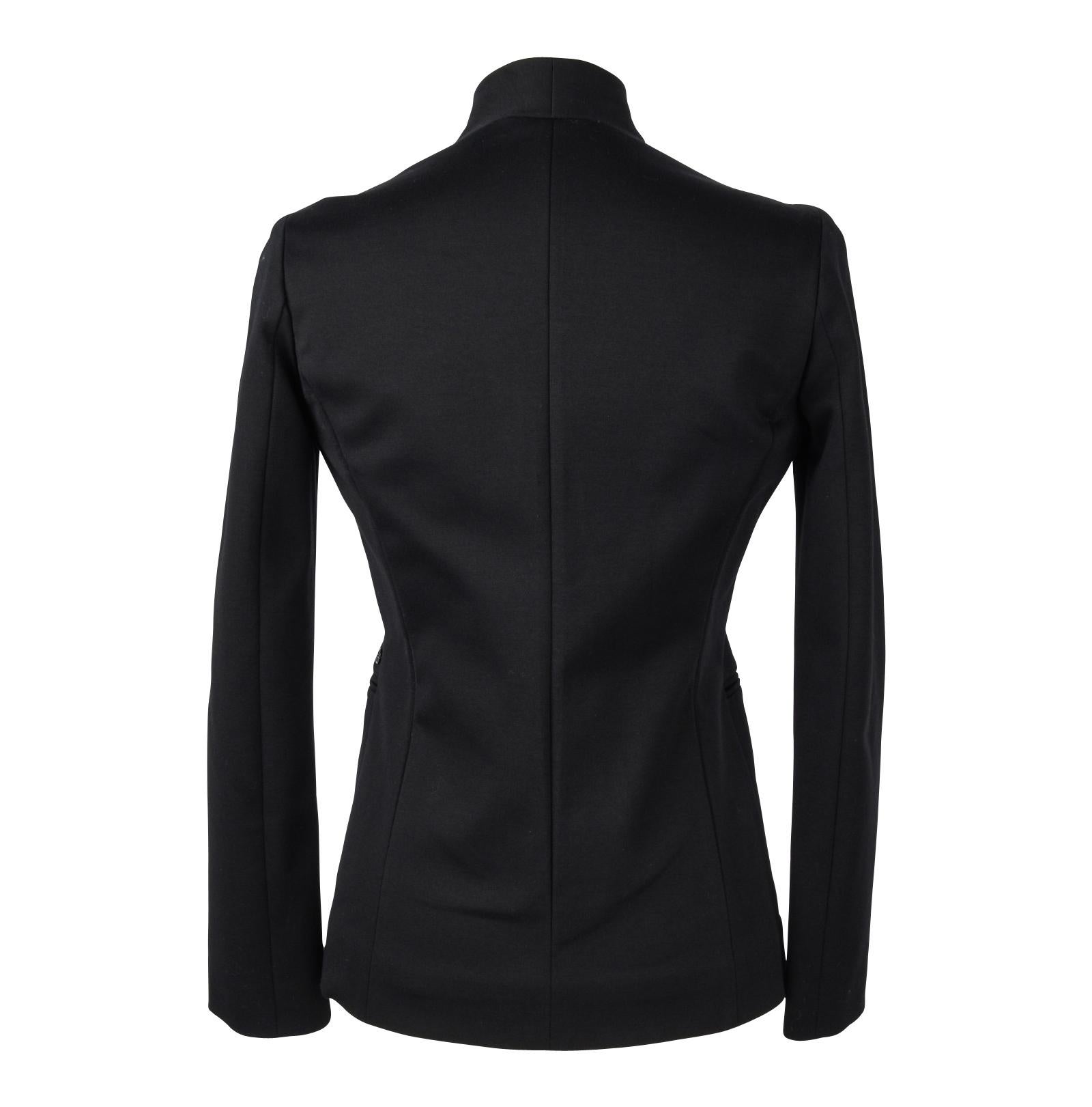 Gucci Jacket Modern Sleek Black Single Breast 38 / 6  2