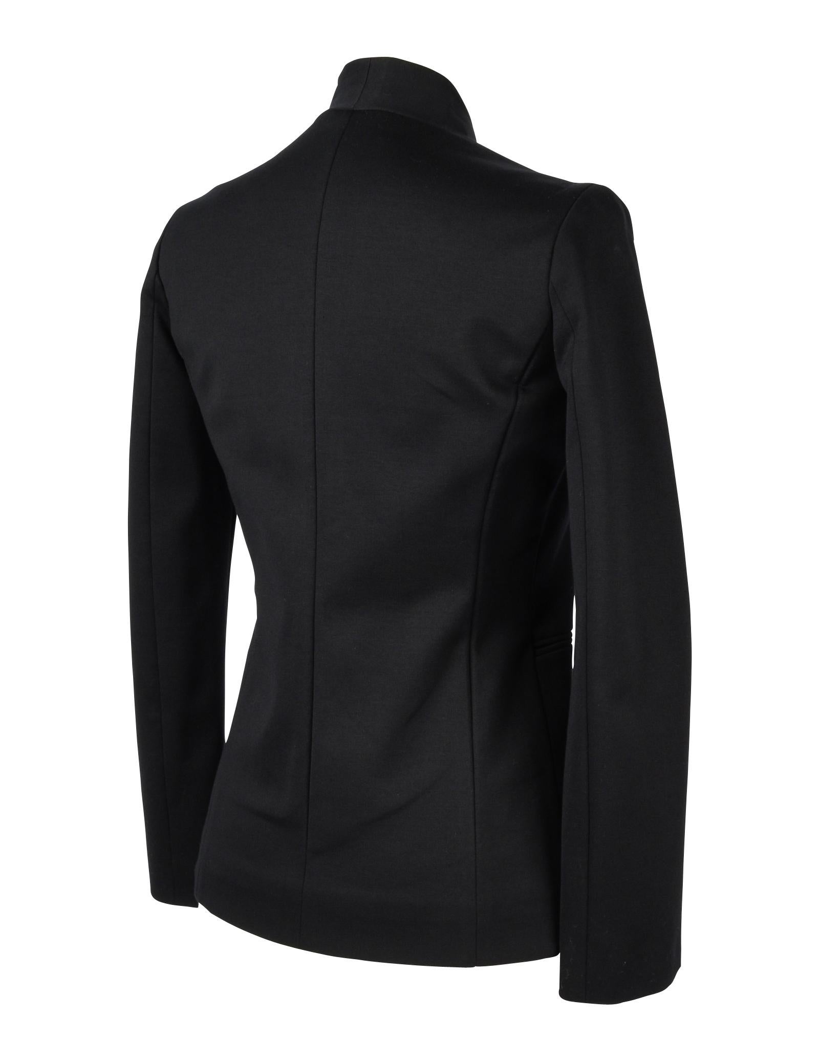 Gucci Jacket Modern Sleek Black Single Breast 38 / 6  4