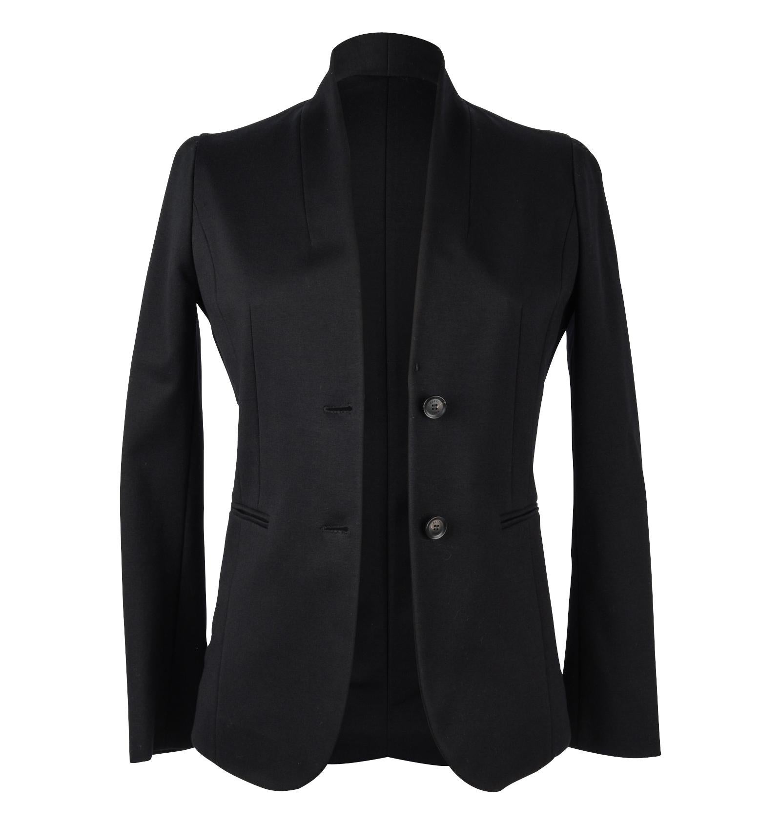 Gucci Jacket Modern Sleek Black Single Breast 38 / 6  1
