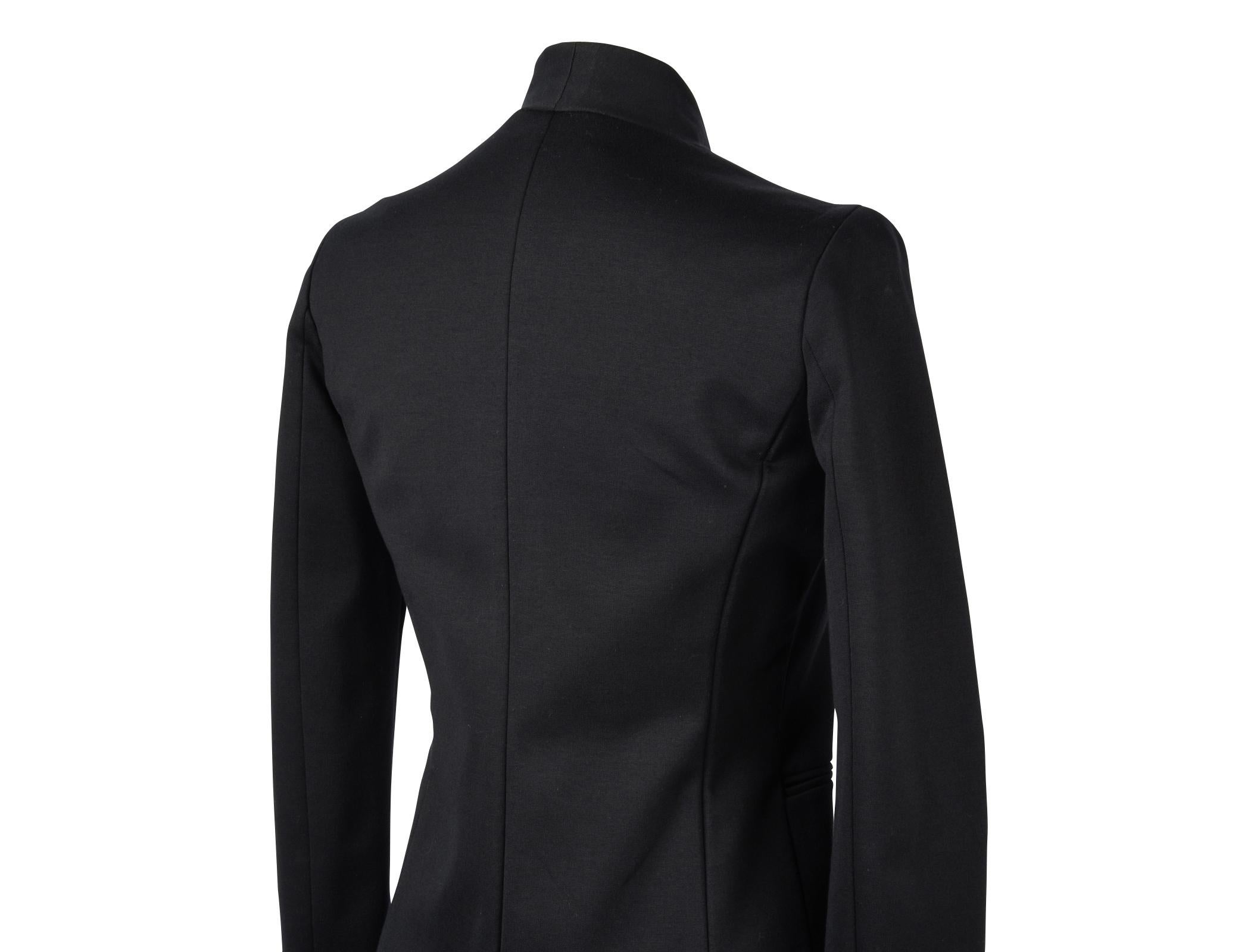 Gucci Jacket Modern Sleek Black Single Breast 38 / 6  5