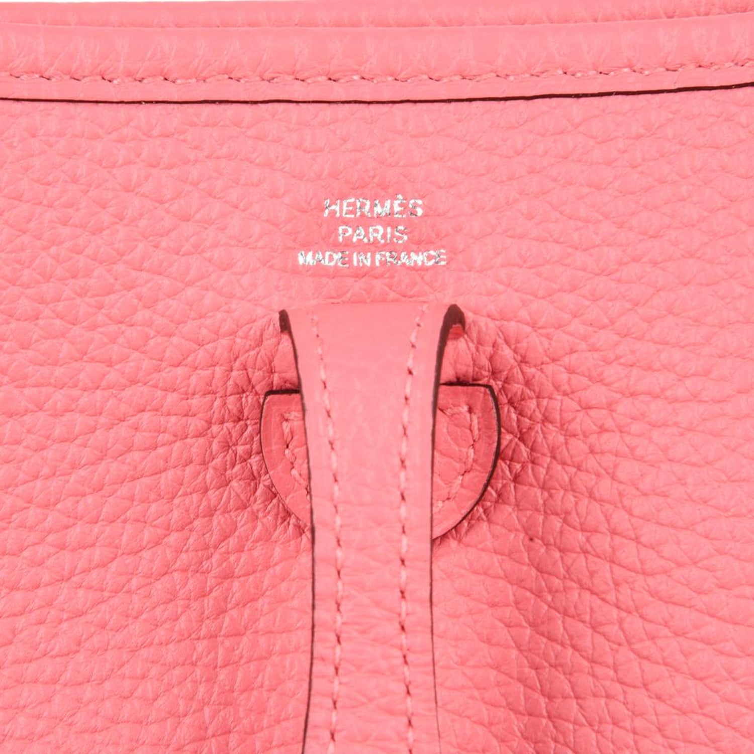Hermes Evelyne Tpm Bag Rose Azalee Crossbody Clemence Palladium New W Box At 1stdibs