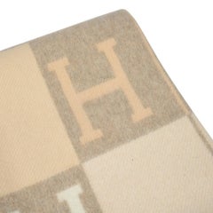 Hermes Blanket Avalon I Signature H Coco and Camomille Throw Blanket