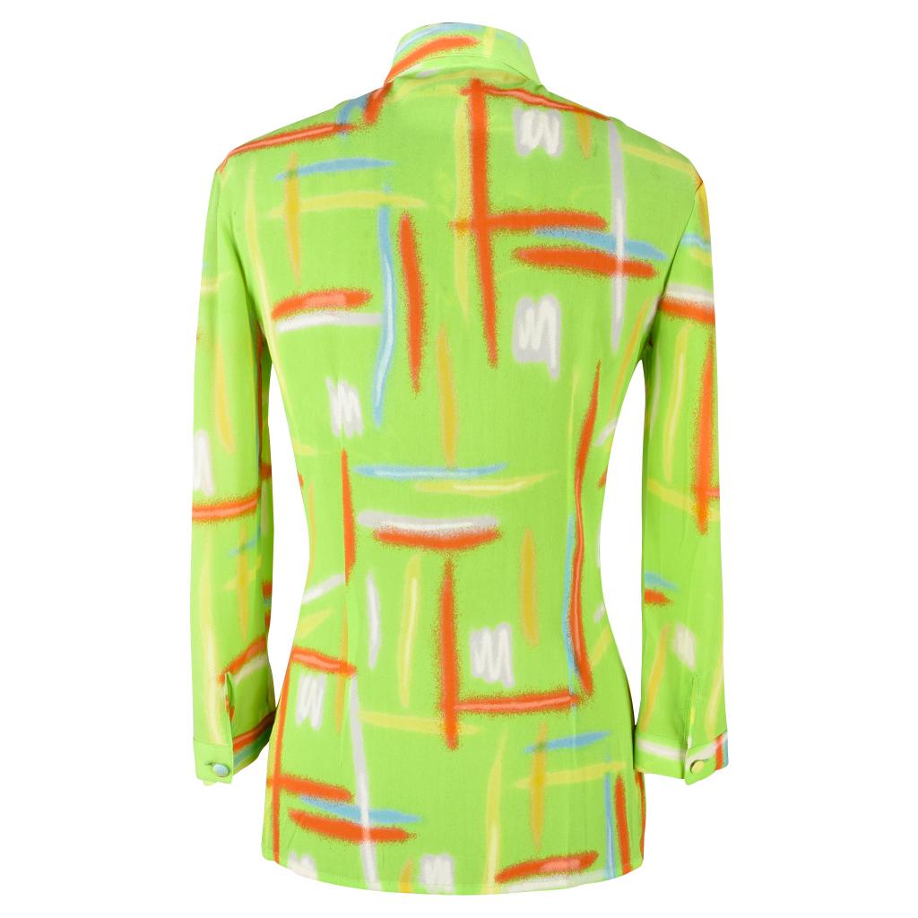 Gianni Versace Couture Vintage Top 3/4 Sleeve For Sale 2