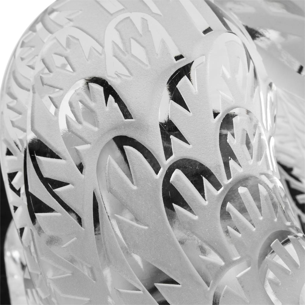 Lalique Swan Kopf Down Reine Kristall-Skulptur im Angebot 5