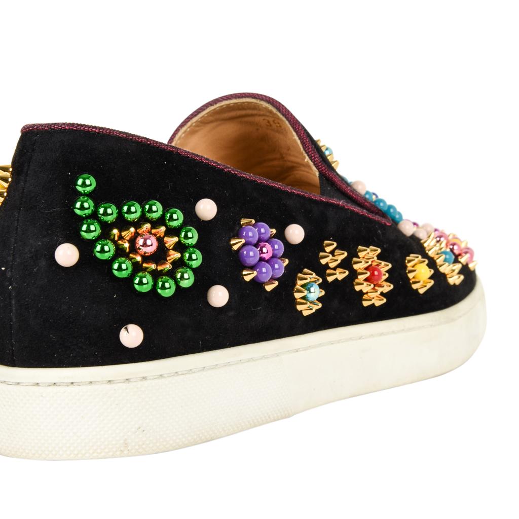 Christian Louboutin Shoe Slip on Sneaker Boat Candy 39 / 9 1