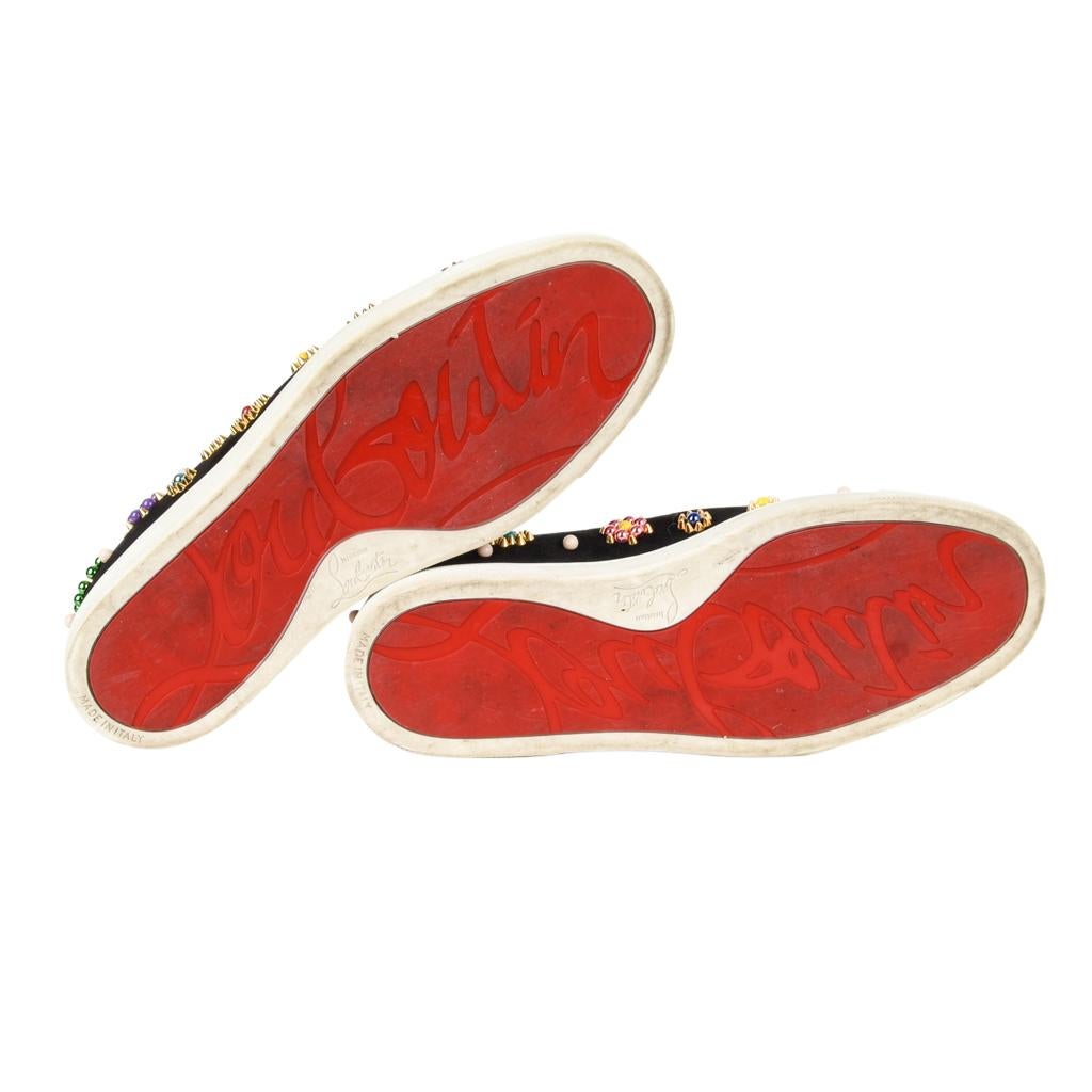 Christian Louboutin Shoe Slip on Sneaker Boat Candy 39 / 9 3