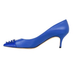 Philipp Plein Shoe Blue Pump Studded Toe 39 / 9