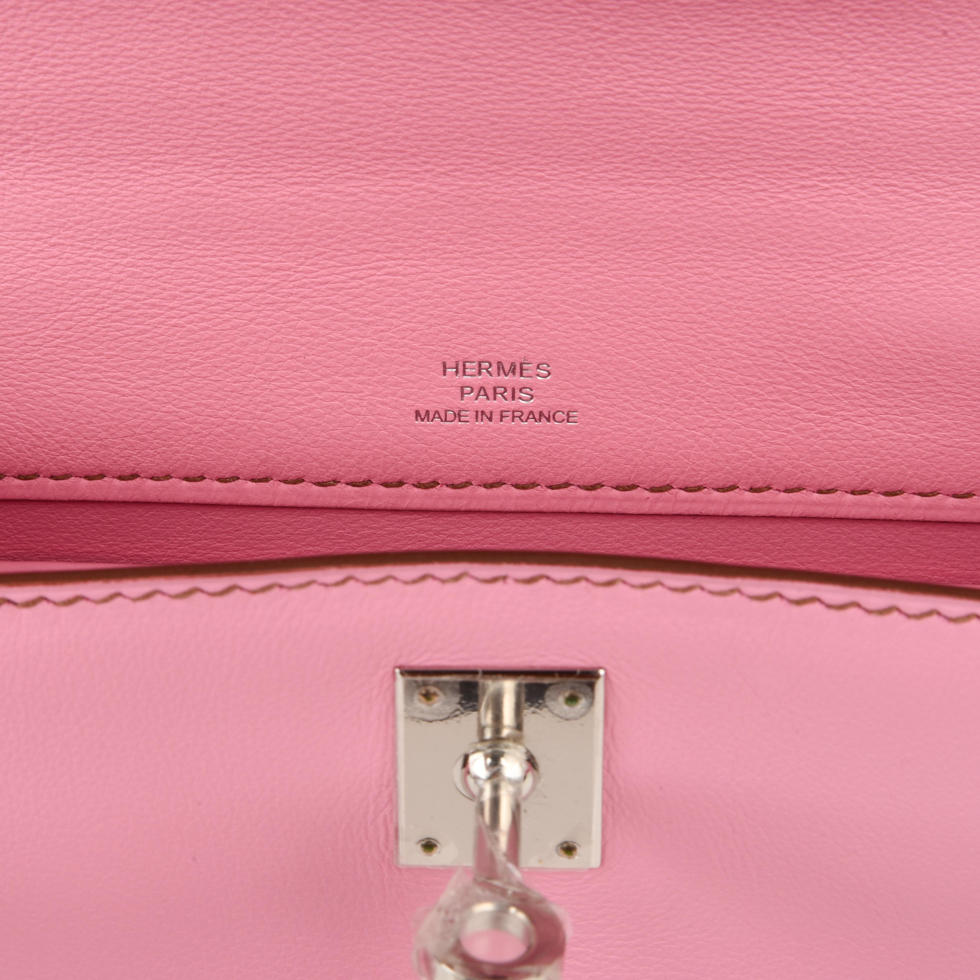 Hermes Kelly Danse 5P Pink Swift Palladium 5