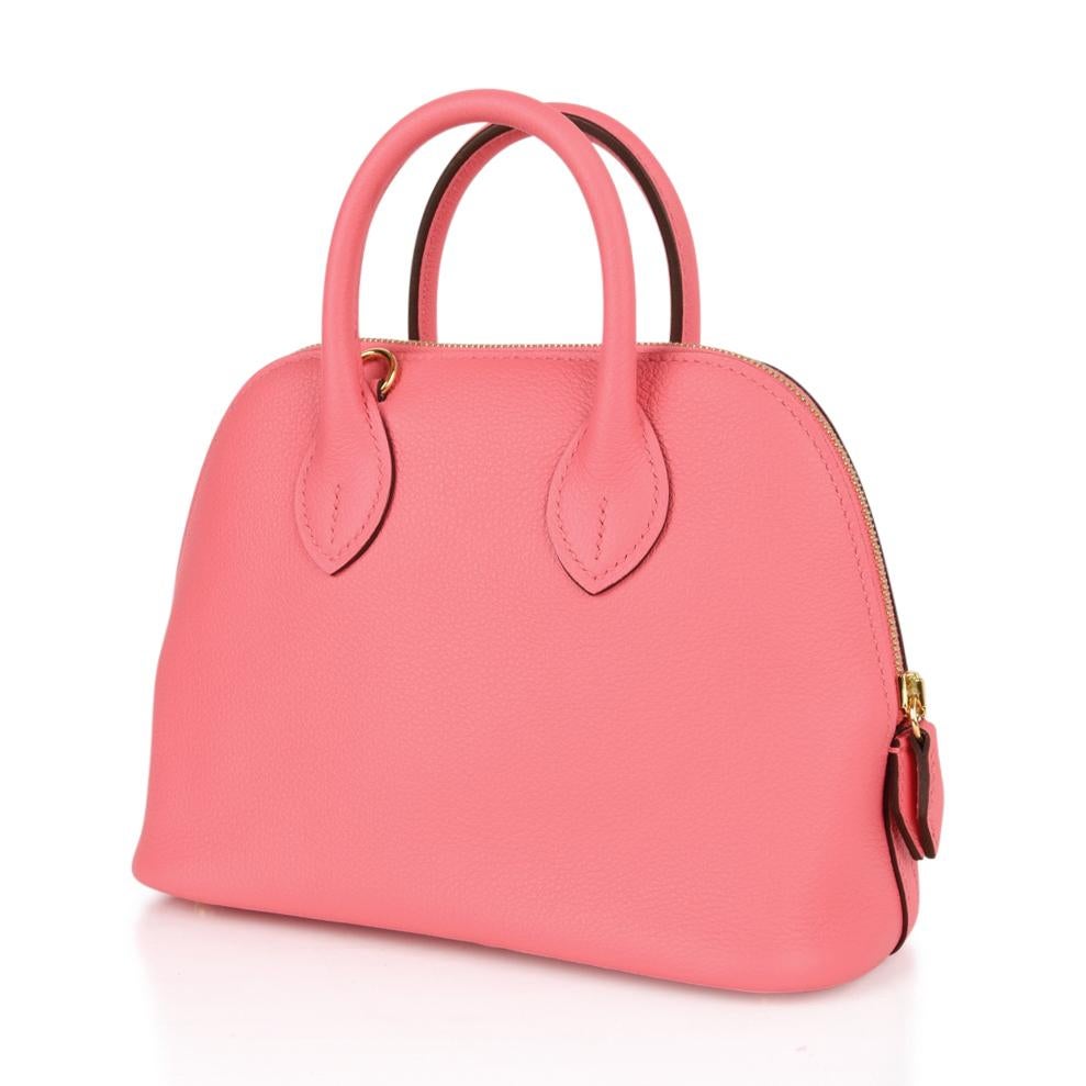 Hermes Mini Bolide 1923 Bag Rose Azalee 